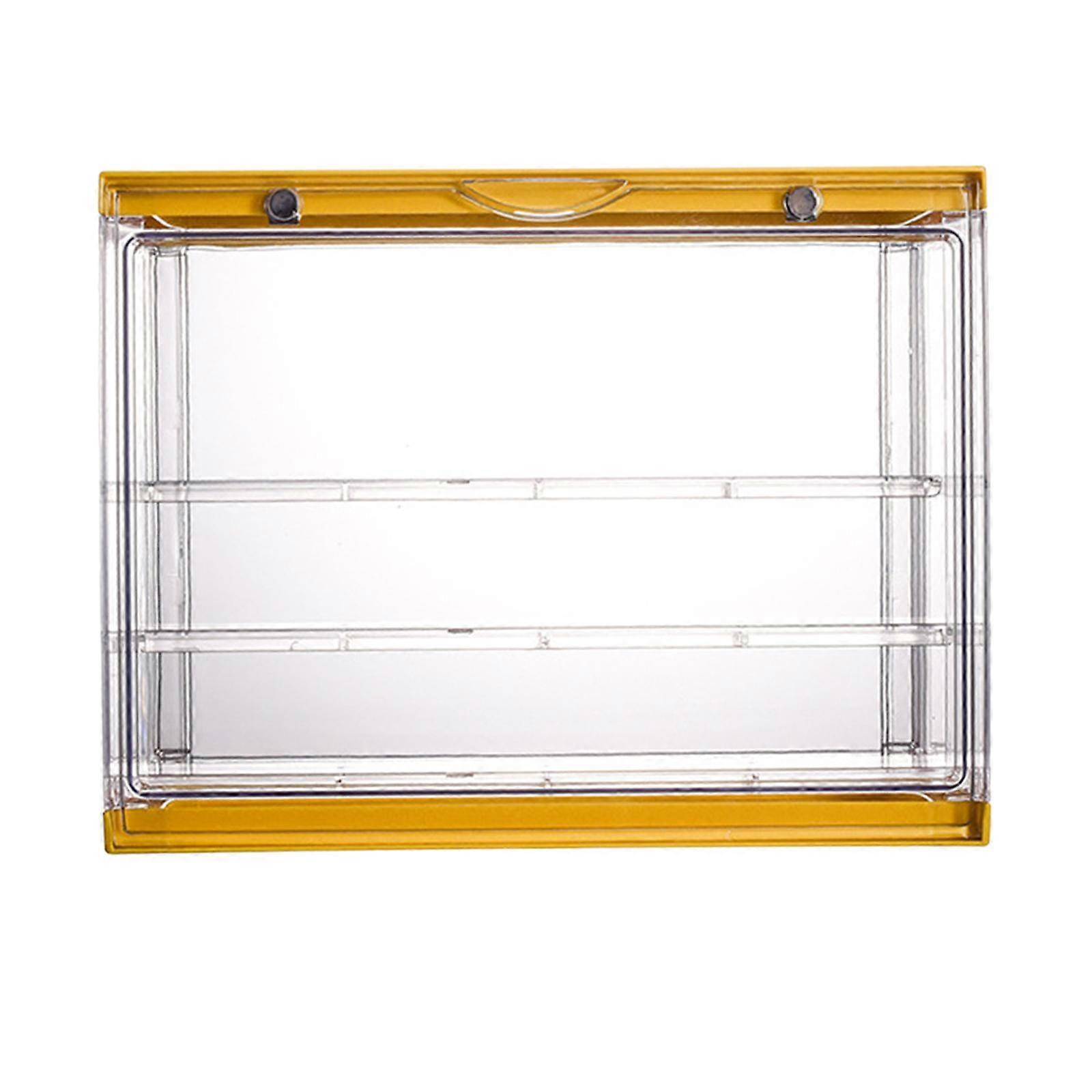Stackable Clear 3 Layer Action Figure Display Case Dustproof Plastic Showcase