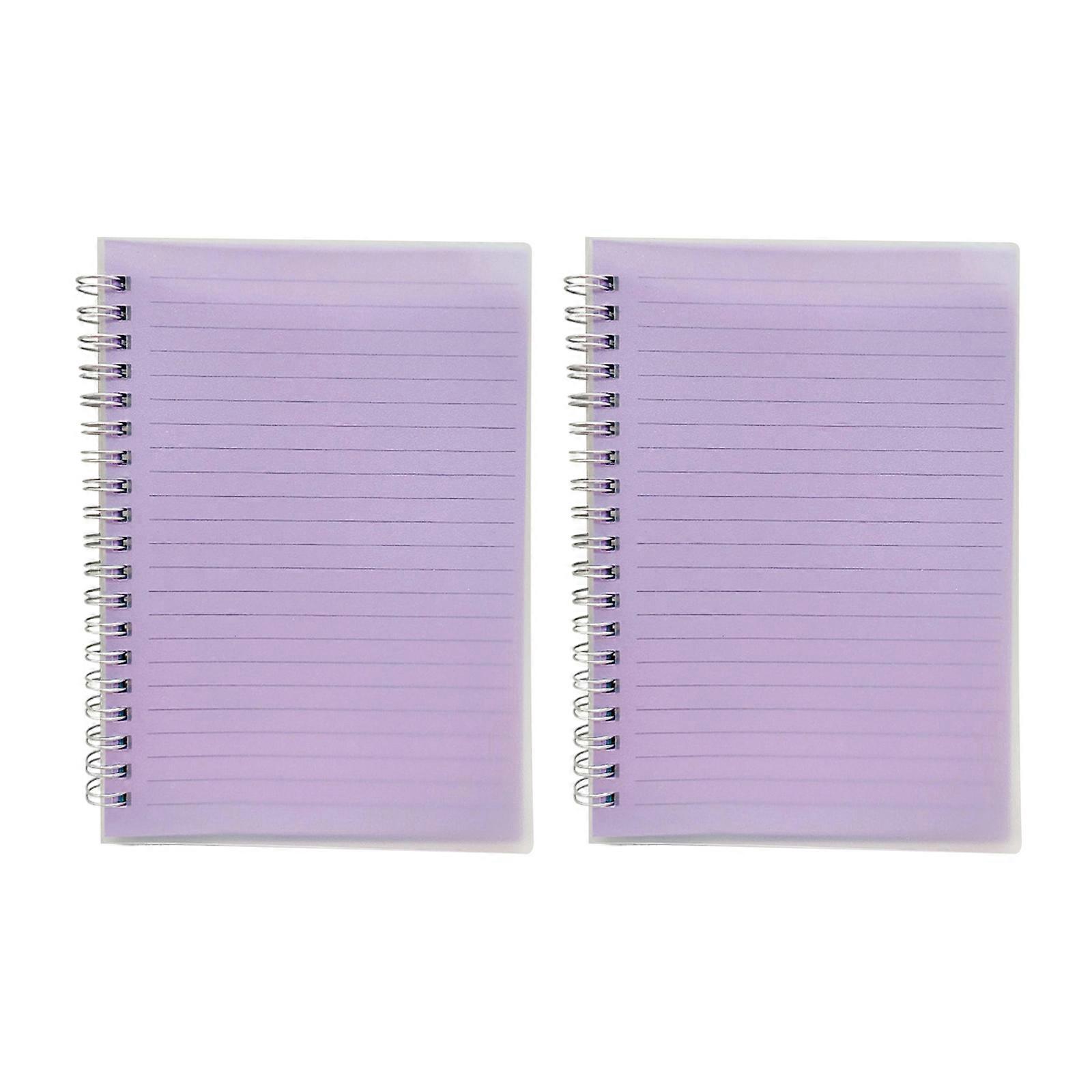 2 Pcs B6 Stationery Notebooks 90 Sheets 180 Pages Travel Notebook Spirals Notebook Journal Notebook Thick Paper Notepads  Transparent cover