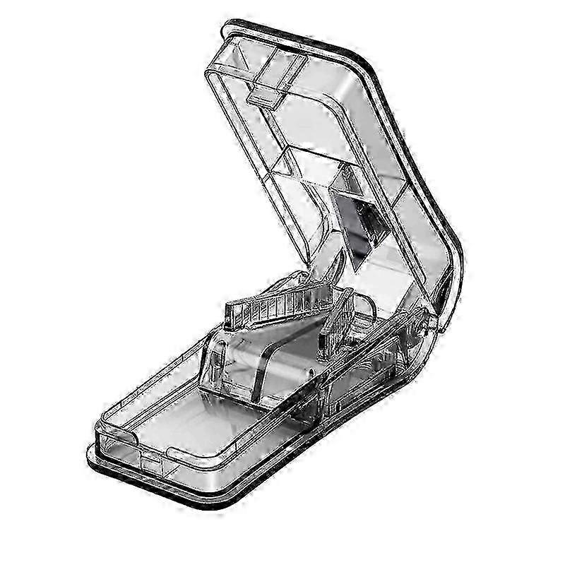 Pill Cutter for Cutting and Crushing Small Large Tablets, Black Tablet Splitter for Easy Medication Transport and Storage