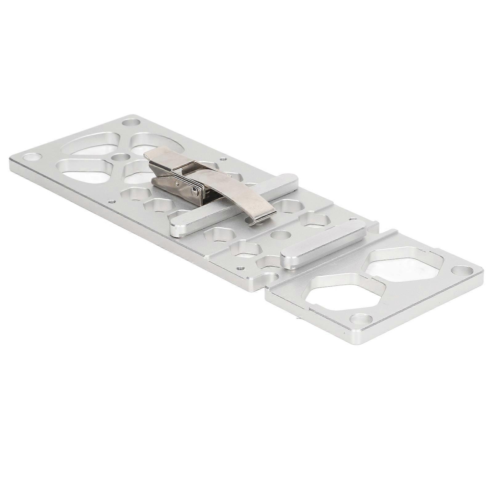 Aluminum Alloy Circular Saw Guide Rail Stopper Right Angle Silver