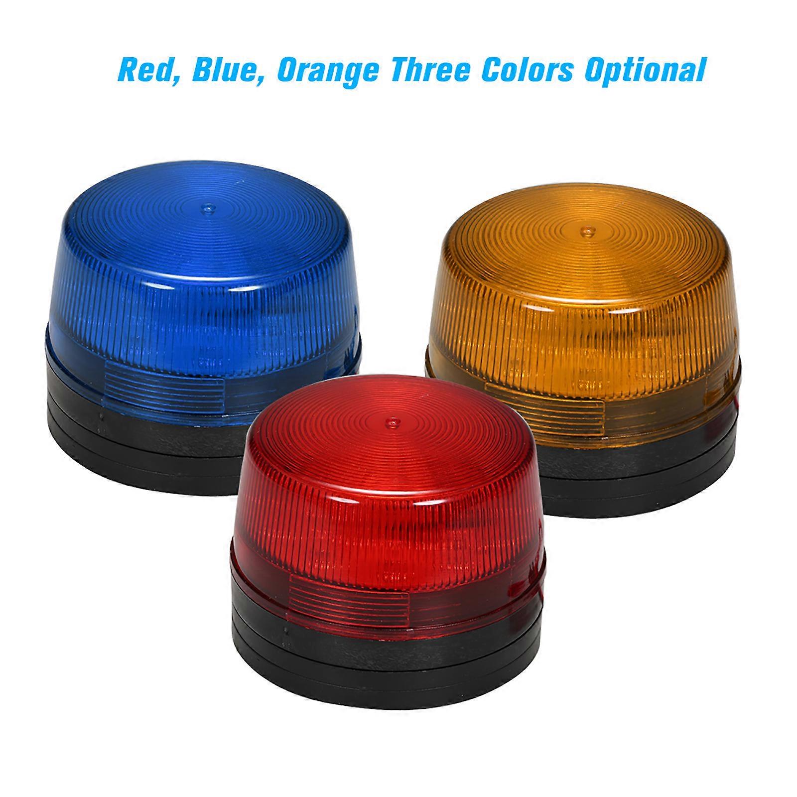 Wired Alarm Strobe Signal Safety Warning LED Light Flashing Waterproof 12V 120mA Safely Security for Alarm System, Red
