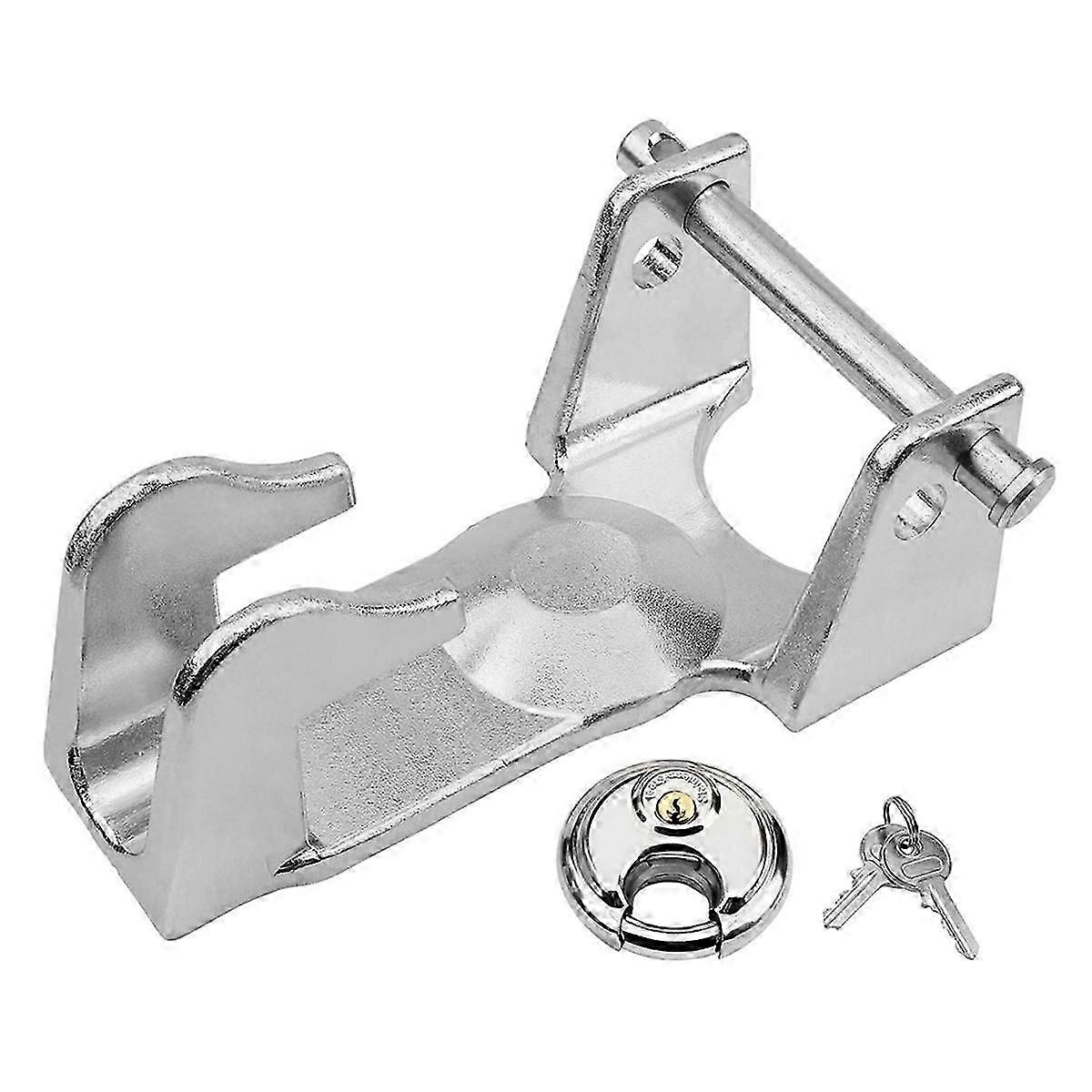 Gooseneck Hitch Lock W/Keyed Padlock, Model TL-50 Coupler Trailer Lock,for Heavy Trailers, Livestoc