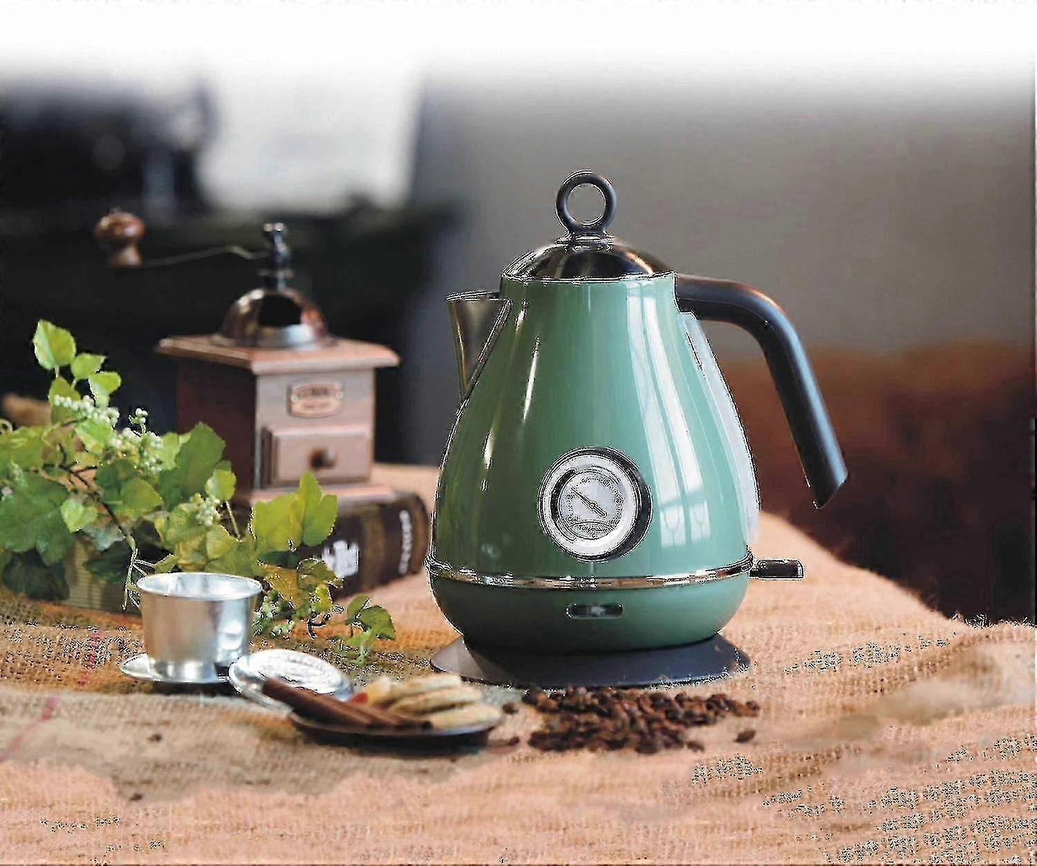 Vernice dipinta Retro Bollitore elettrico Tè elettrico Bollitore bollente 304 Acciaio inossidabile Domestico Electr