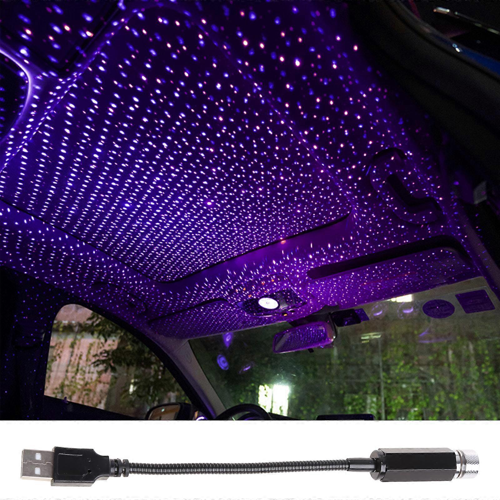 Star Lamp Projector Car Ceiling Interior Roof Adjustable USB LED Atmosphere Night Light Projection for Decoration Party