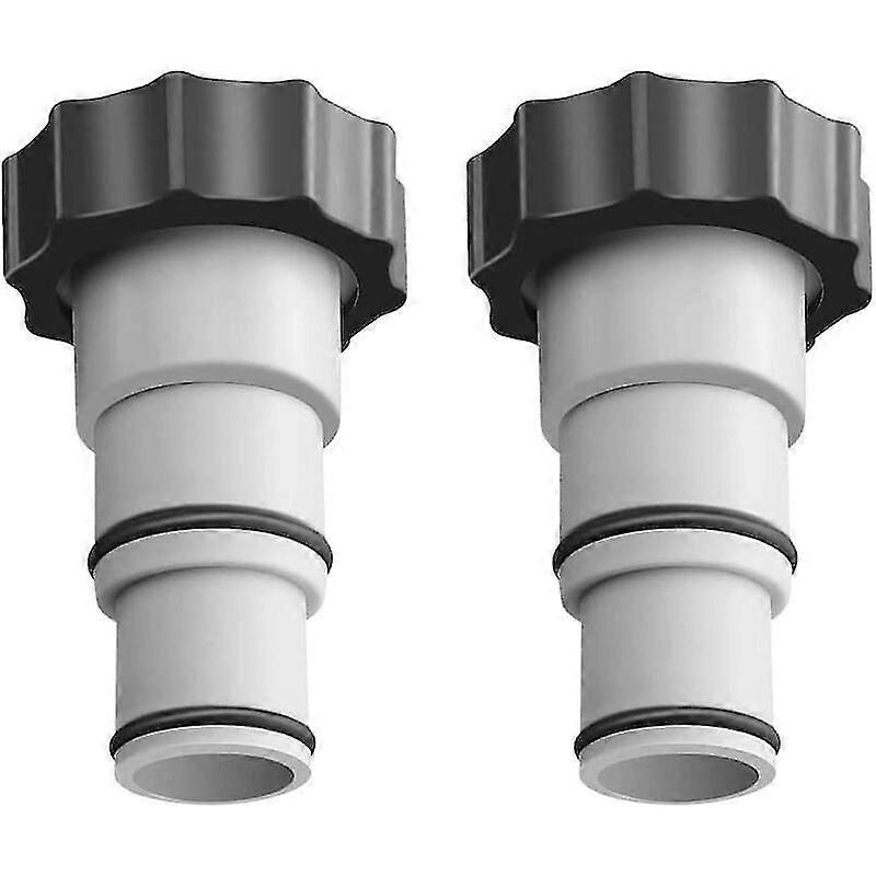 2 pcs hose adapter with threaded neck and washer - for intex fit ARU pumps with threaded connection - swimming pool hose adapter - swimming pool hose