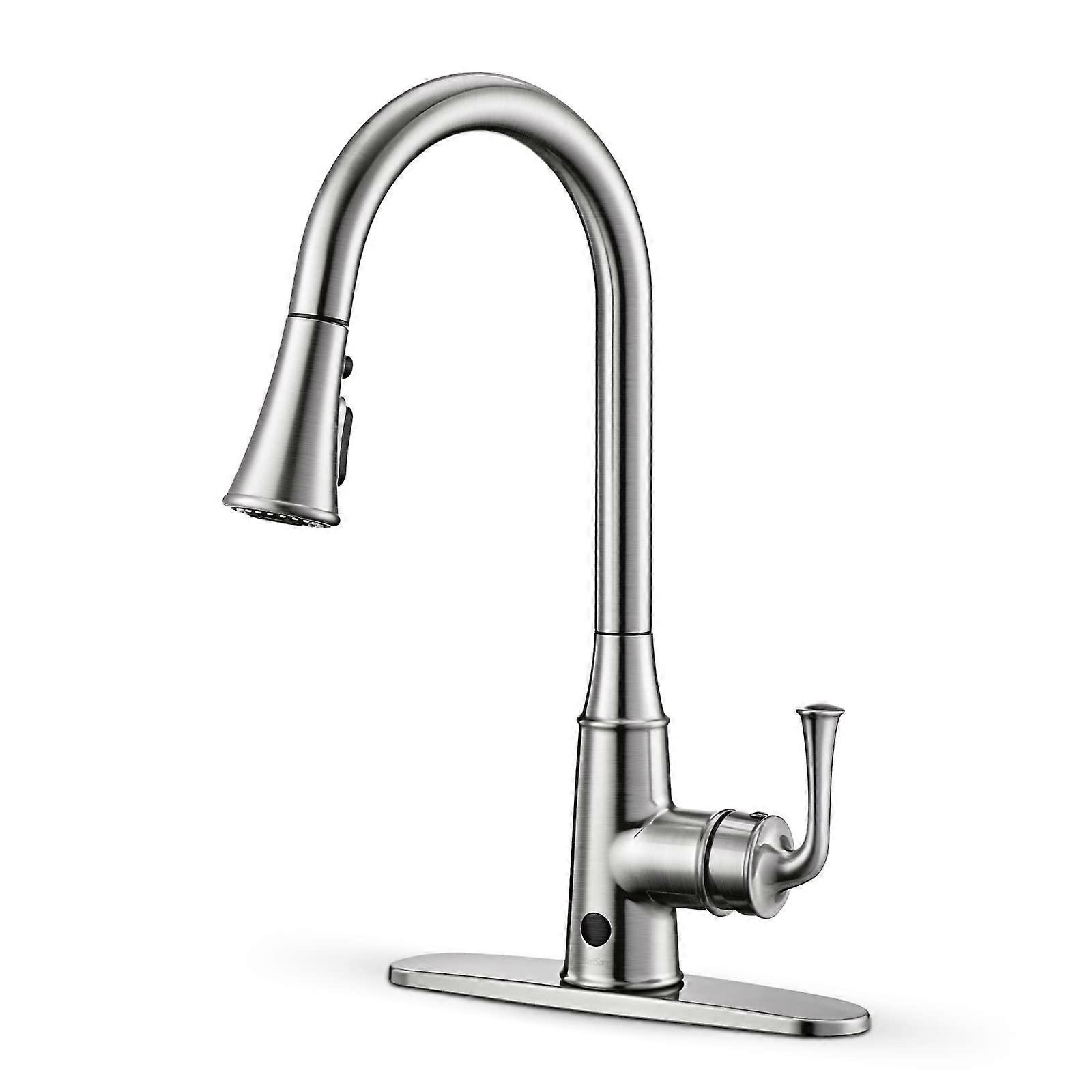 Touchless Automatic Motion Sensor Kitchen Faucet For Kitchen Sink Commercial Modern Style Motion Sensor Faucet