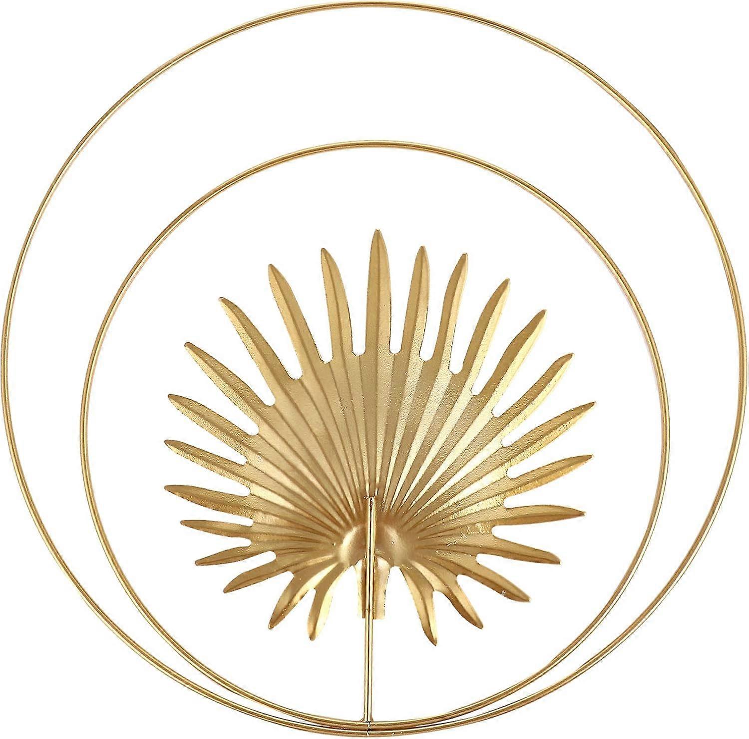 Wall Decor, Golden Leaf, Luxurious Finish, Iron Craft