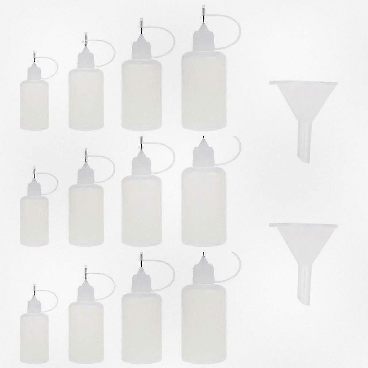 12pcs Fine Tip Glue Applicator Precision Bottle with Needle Tip for Crafts and DIY Projects