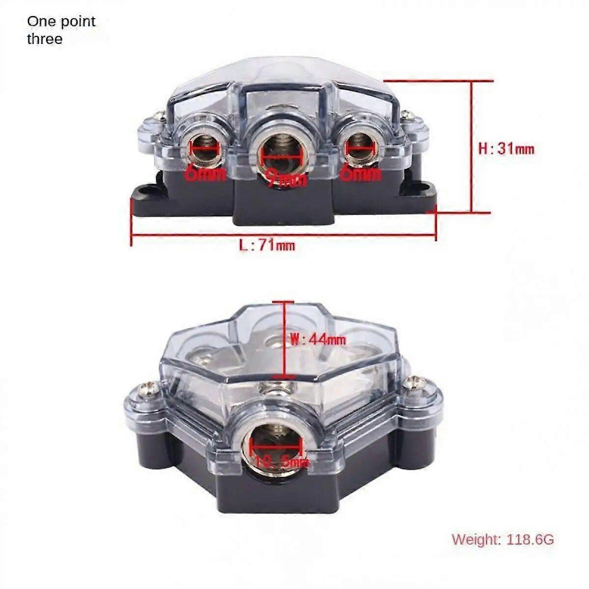 1  In 2/3/5 Way Out Way Power Distribution Block 0/2 Gauge  4/8 Gauge Out Car Audio Splitter Power Ground Distributor Blocks