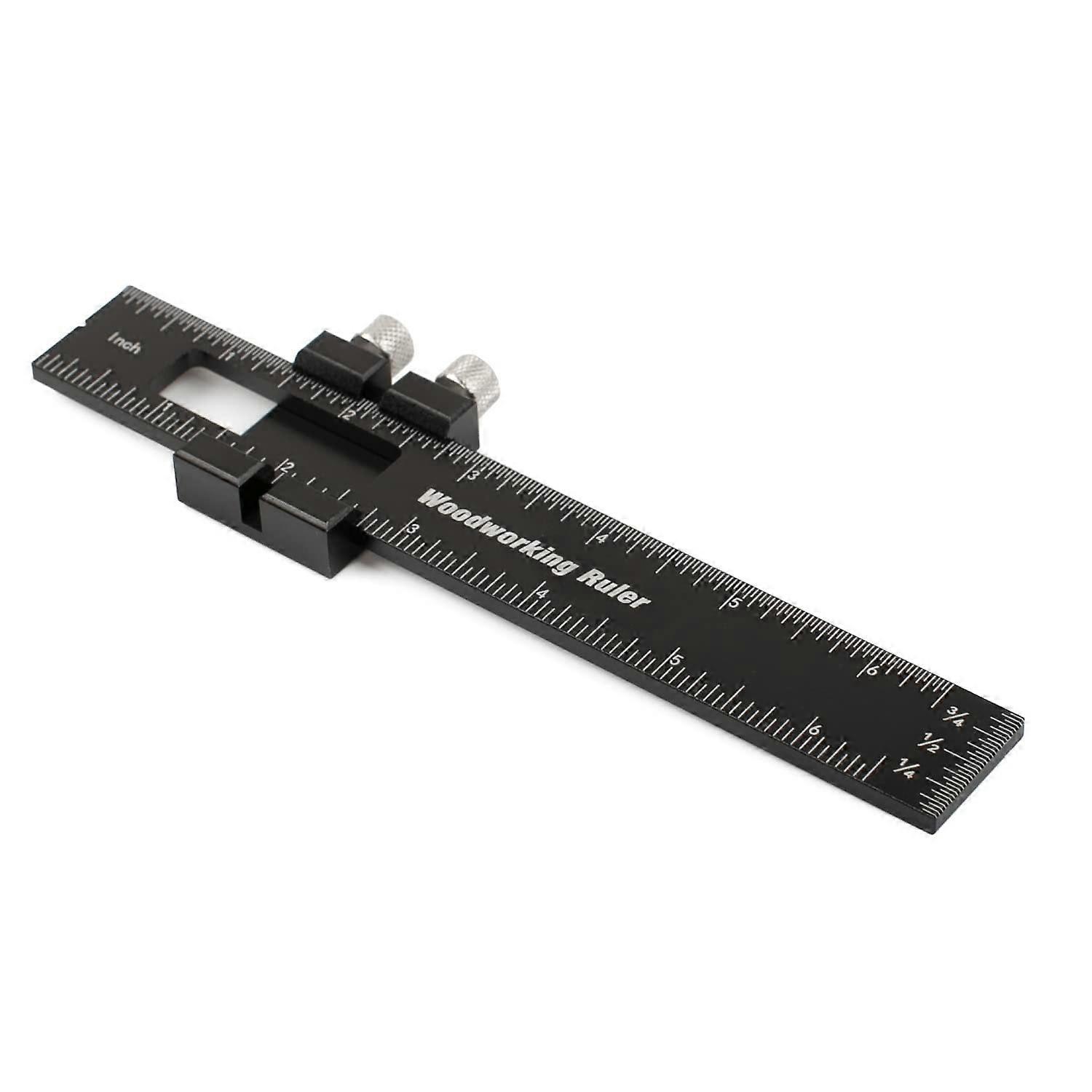 Aluminum Alloy Ruler 33x33x1cm - 6/8/12in, High Accuracy Measurement Markings, Quick & Easy To Use