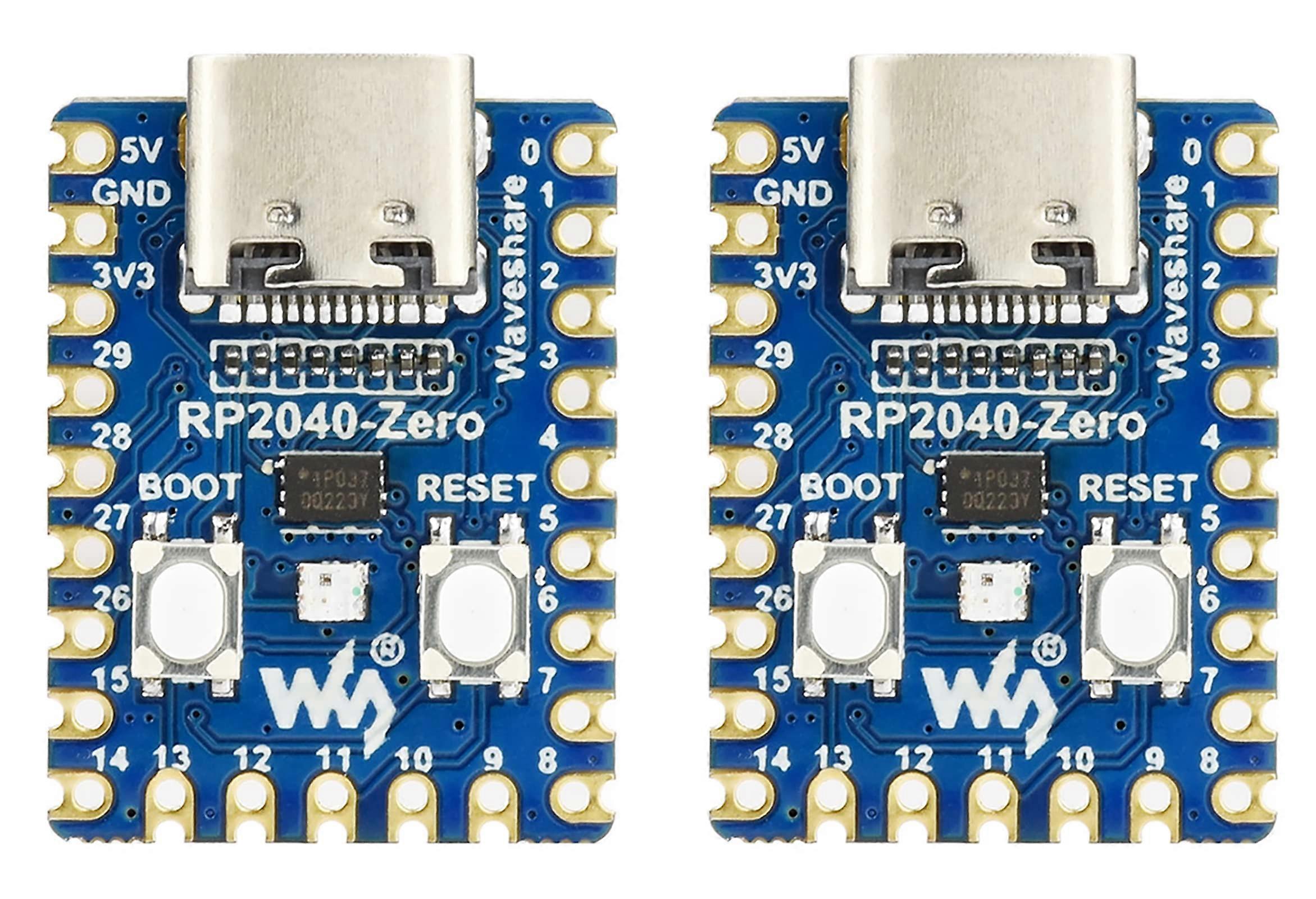 2PCS RP2040-Zero Mini Board, Pico-Like MCU Board Based on Raspberry Pi MCU RP2040