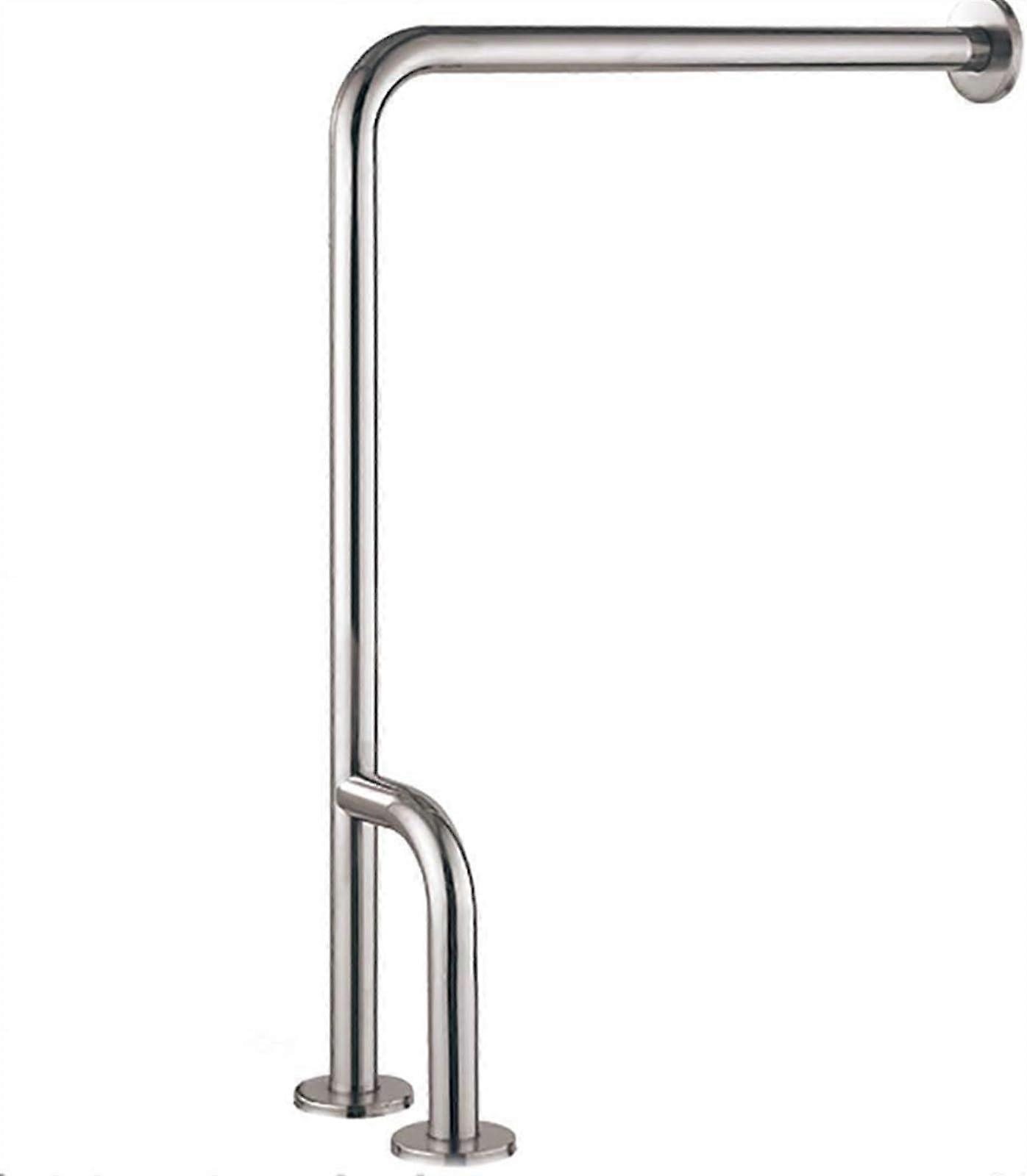 handrail Grab Rails,Grab Bar Bathroom Frosted Surface Handrails Floor Bathroom Safety Rails Barrier-Free H-Shaped Guardrail/Right Reinforcement