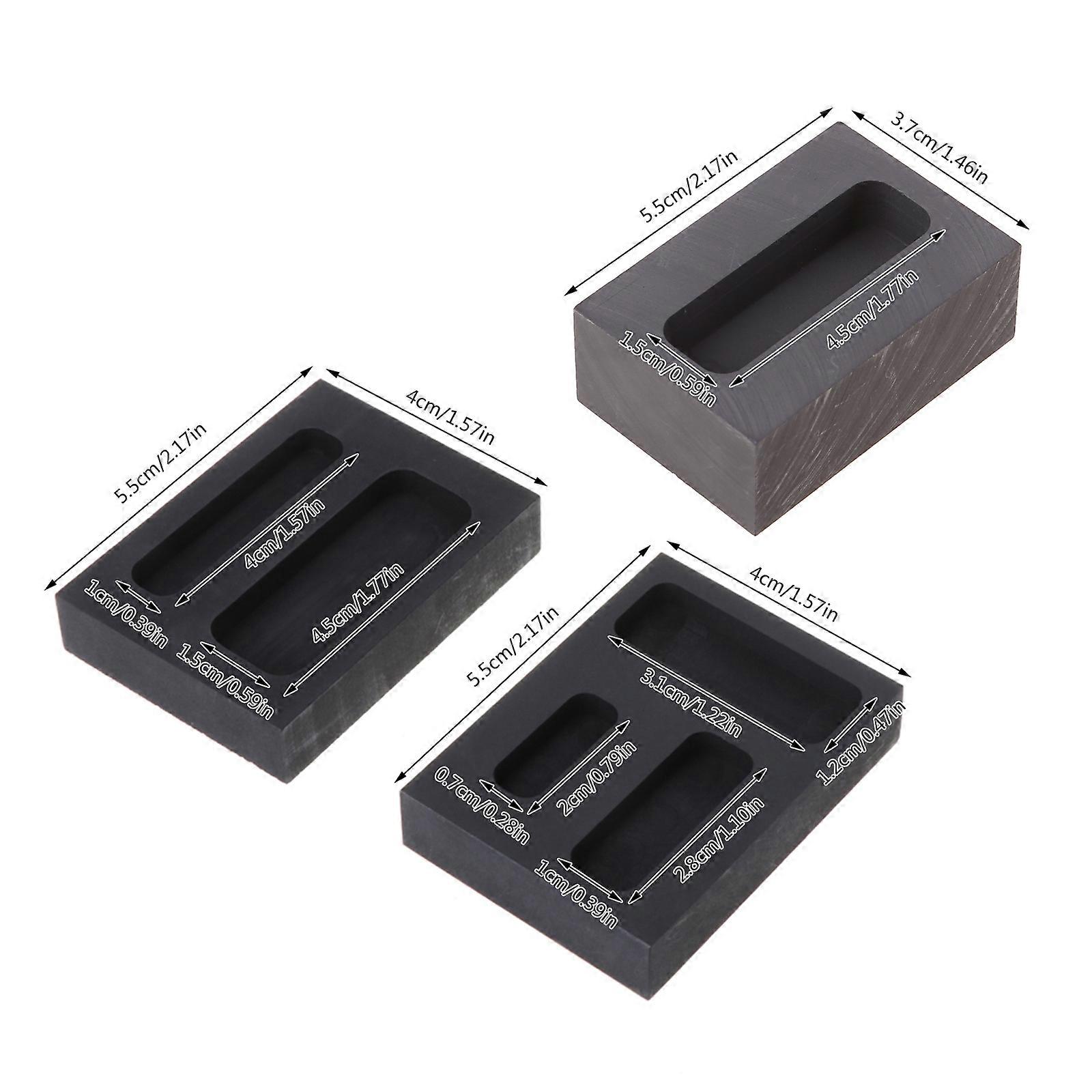 Crucible Metal Ingot Bar Combo Melting Ingot Casting Refining Scrap Melting Metal Bar Molds Tool Parts Melting Molds