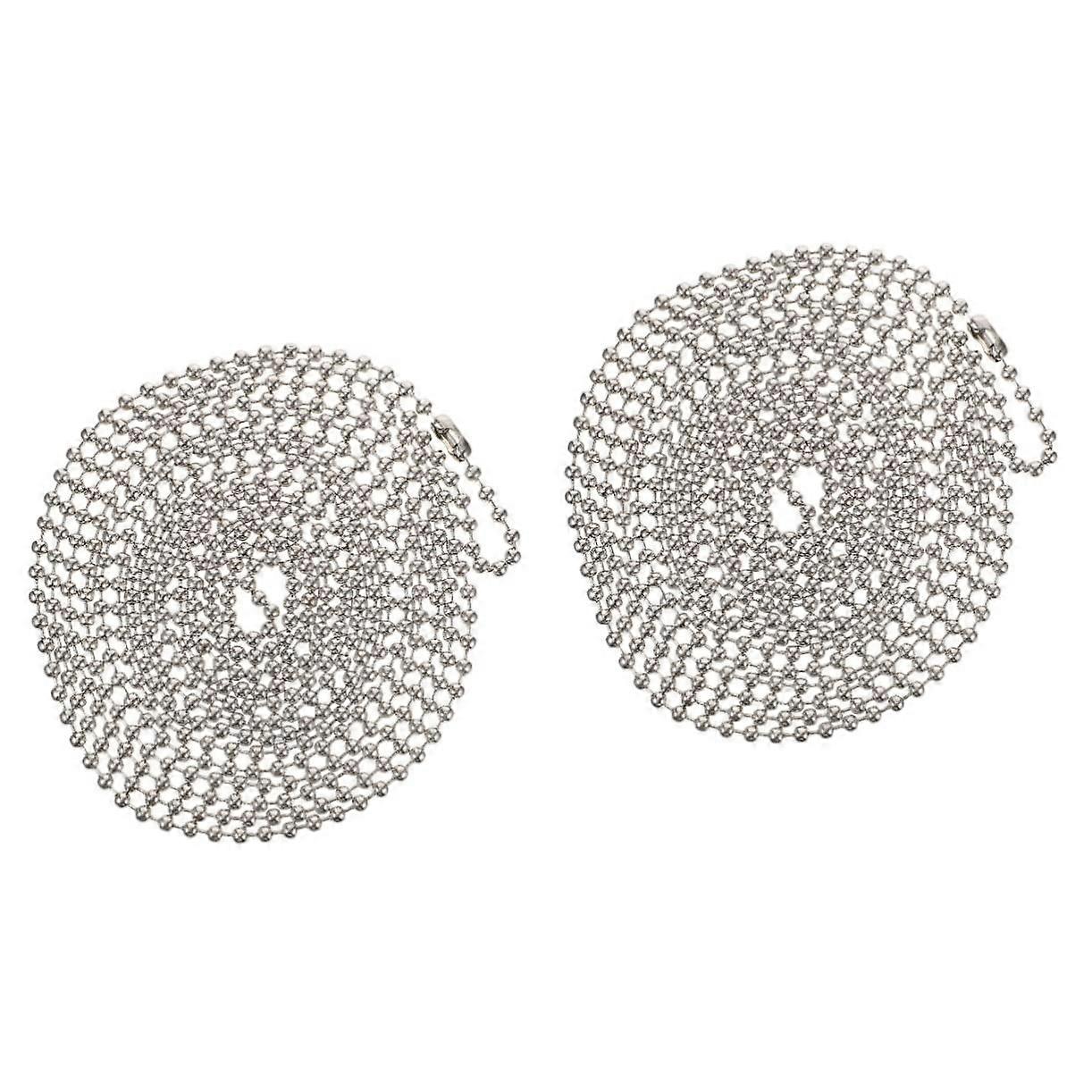 Metal Roller Blind Chain - 2 Sets Beaded Cord Pull Chain, Long-Lasting Craft Decorations for Window Blinds