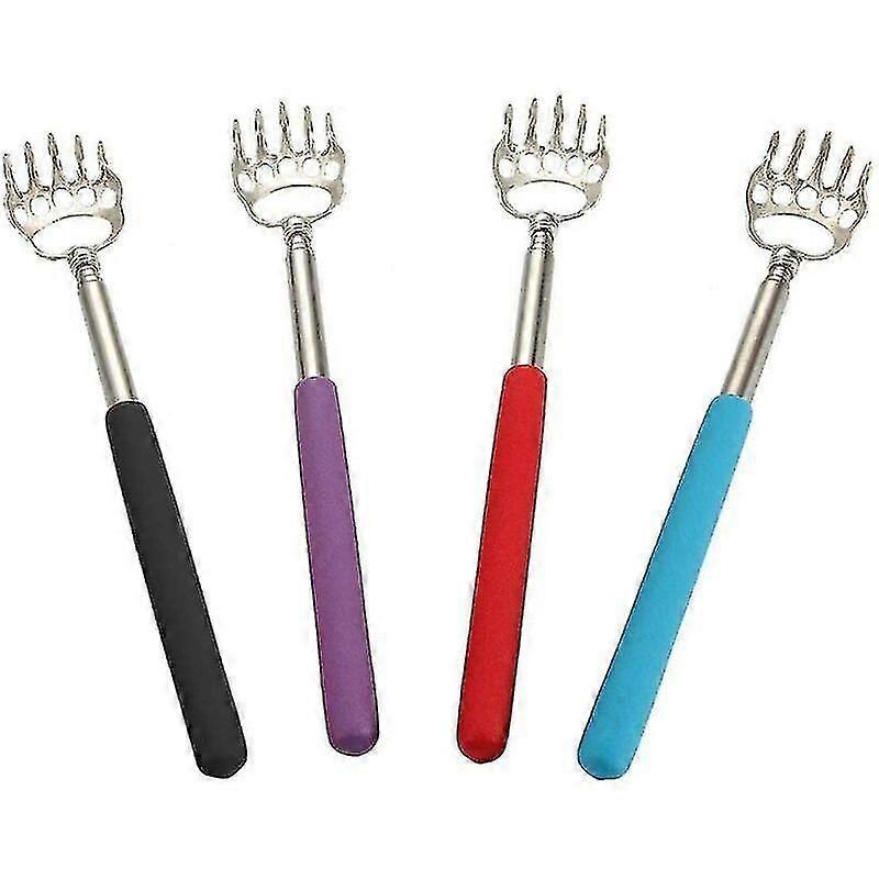 Less Steel Back Er,4 Piece Er With Soft Rubber Grip, Extendable Shaft, Metal And Telescopic Back Er For And