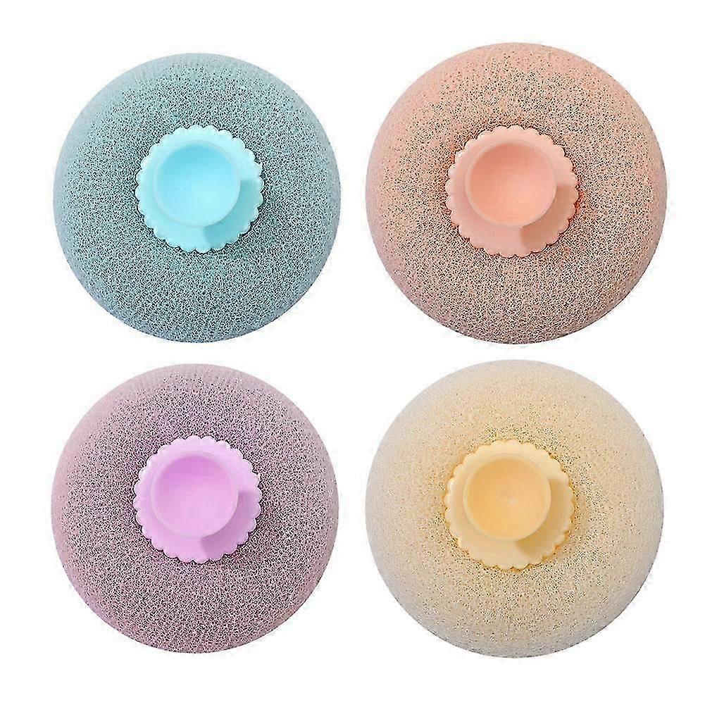 Upgrade 2-in-1 Super Soft Sunflower Bath Balls Exfoliating Sponge Cleaning Brush