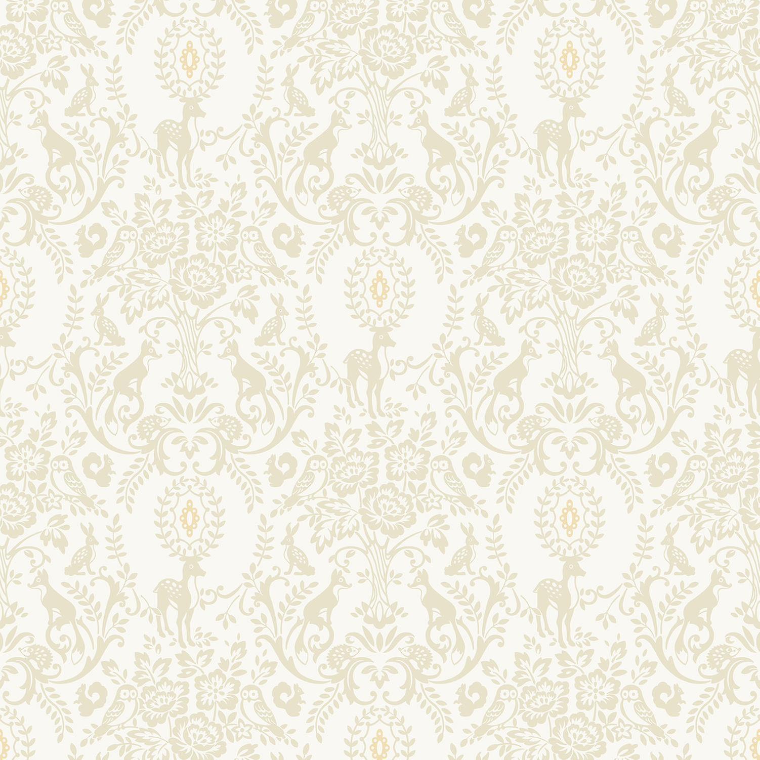 Jack 'n Rose Cream Animals Wallpaper