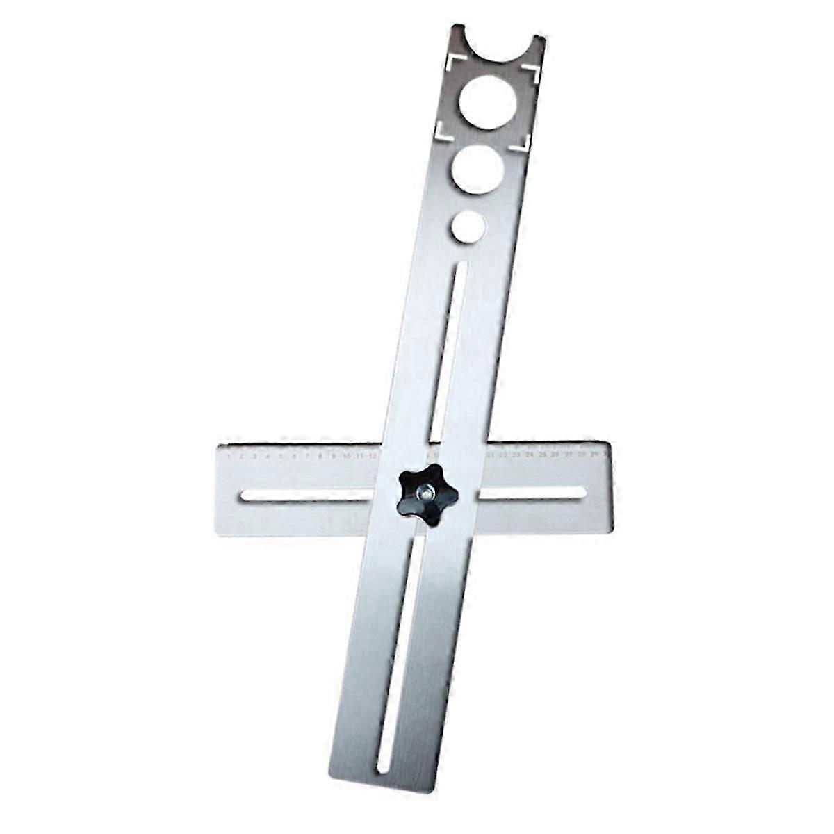 Multifunctional Universal Tile Hole Locator 40cm Universal Ruler Thickness 1mm Drilling Tool