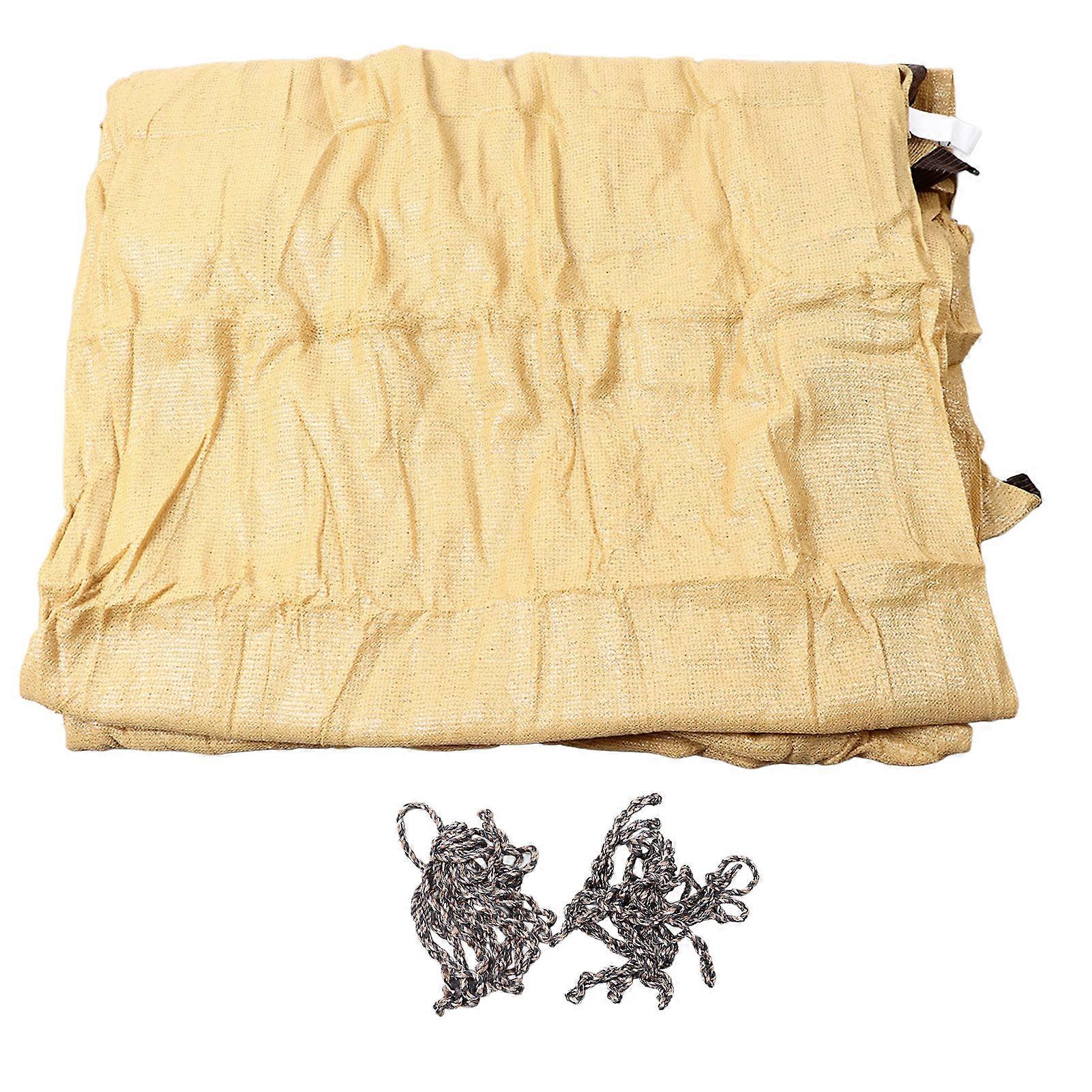 13.1x19.7ft Sun Shade Sail Beige Thickened and Denser Polyethylene Rectangle Canopy Sand for Car Garden