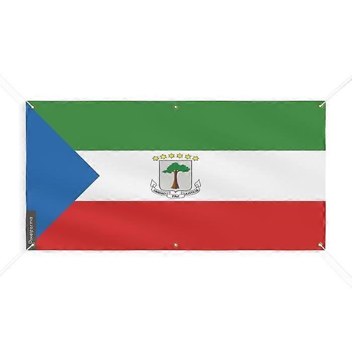 Equatorial Guinea Flag Banner 6 Grommets 60x120cm Polyester
