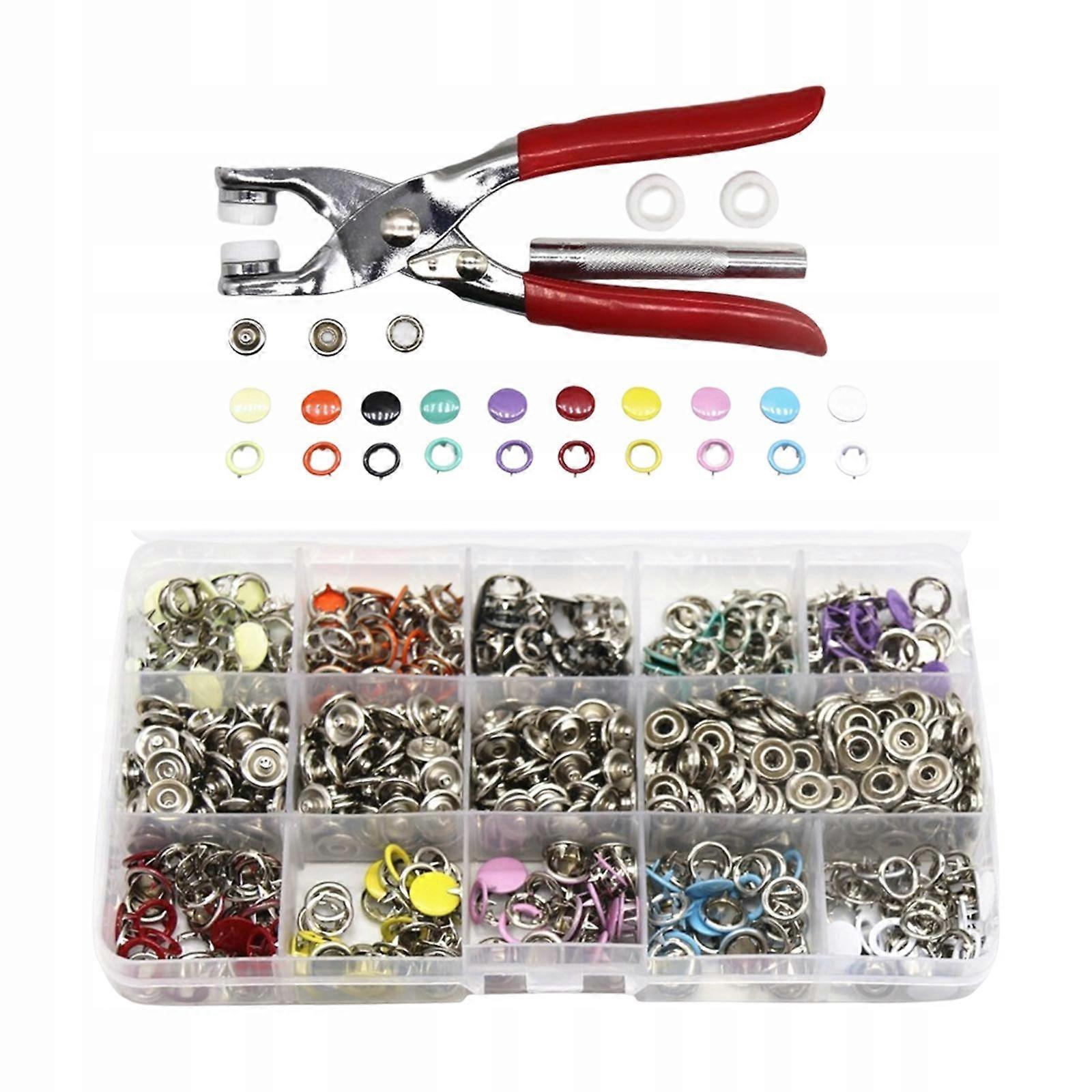 Metal Snaps 100 Buttons With Pliers