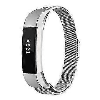 أحزمة من الفولاذ المقاوم للصدأ ل Fitbit Alta ، ملحق قابل للتعديل للمعصمين الصغيرين / الكبيرين