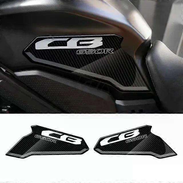3D Carbon-look Motorcycle Accessorie Triple Yoke Defender Sticker Tank Pad Decals Suitable for Honda CB650R 2021-2022Vehicle Wraps