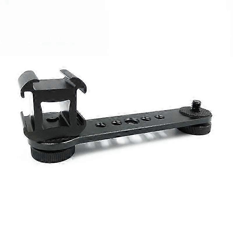 Triple Cold Shoe Mount Bracket Extension Bar Hot Shoe Mount for Gimbal Stabilizer Tripod Camera Fla