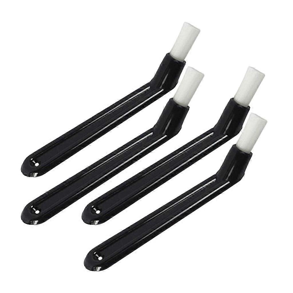 4pcs noir 14cm brosse de nettoyage de machine à café pour tête de groupe de machine à expresso