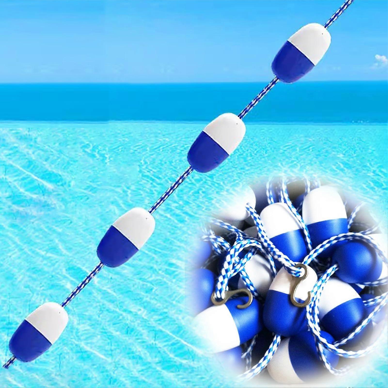 Floating floats for in the pool, 3 m, 7 m, 8 m, 9 m, 10 m, 20 m, pool buoy line, rope for swimming pools, swim lane divider