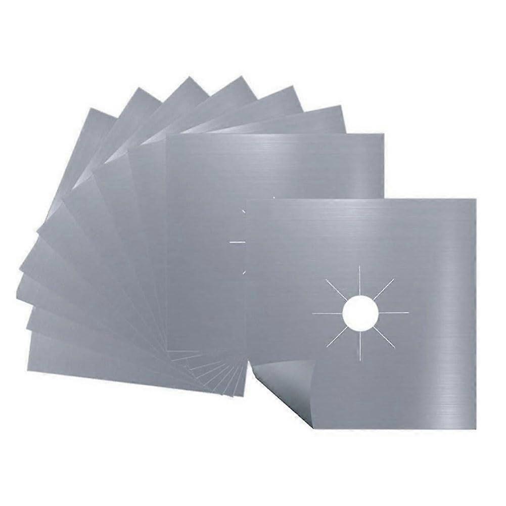 15 Pcs Gas Hob Protector Liner Clean Mat Gas Hob Protector Silver Ref: 9435