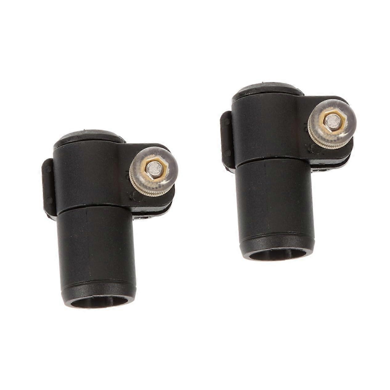 External Locking System for Trekking Poles, Hiking Poles, Rubber Stopper for Walking Sticks, Black 2-Inch Compatible