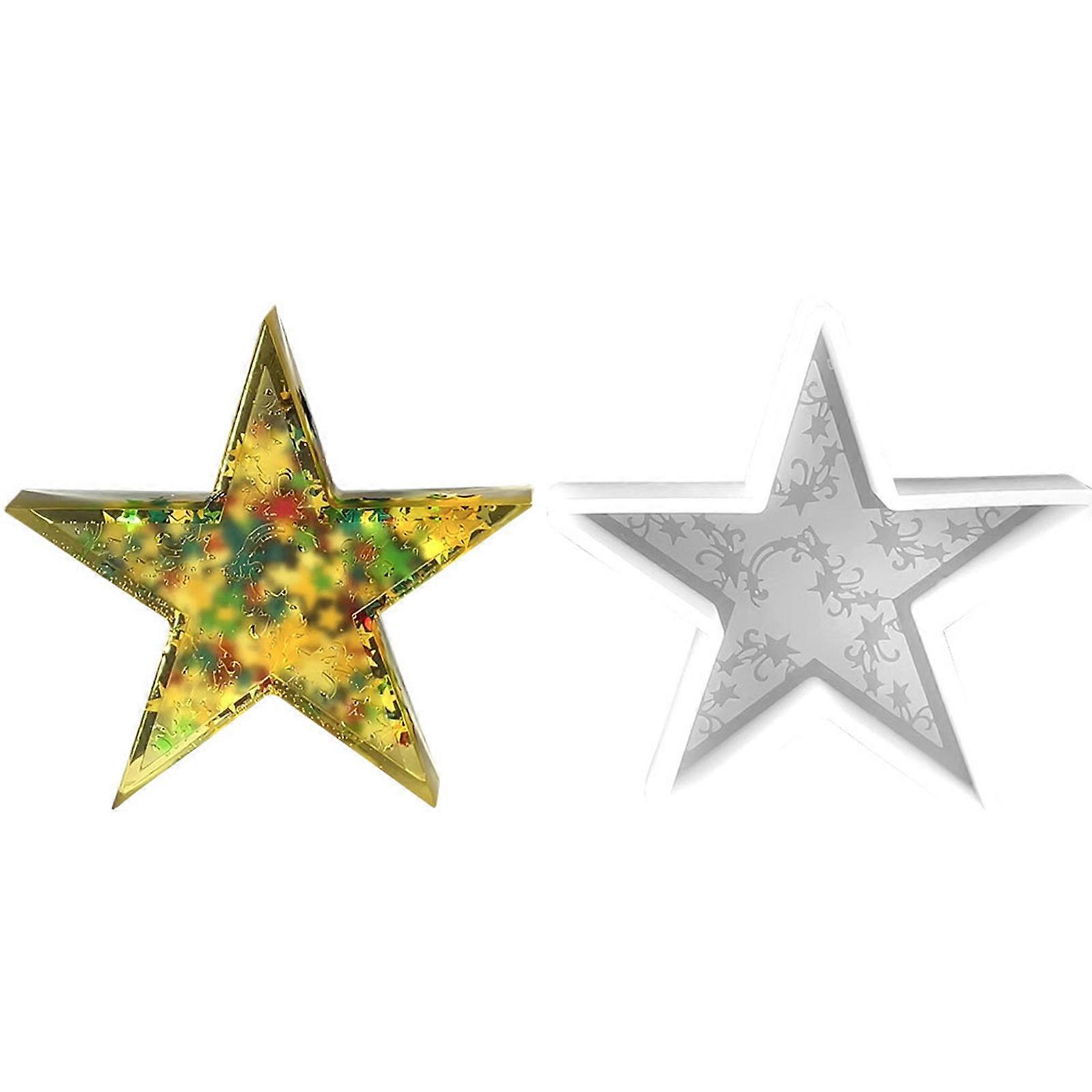 Moon/Star Shape Silicone Candle Molds for Handmade Candle Home Decoration Resin Craft Soap Making Molds for Epoxy Resin Multicolor