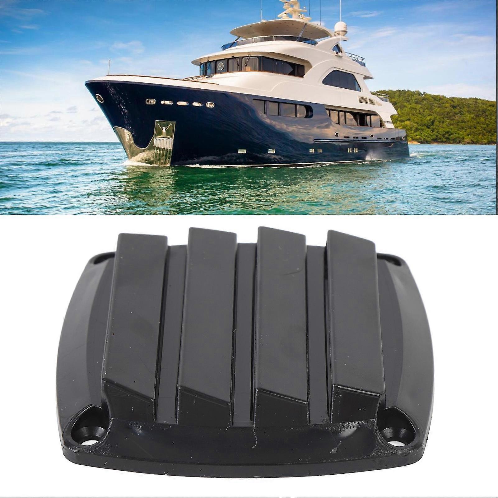 Louvered Flush Plastic Thru Vent 3in Boat Vent Easy Installation Optimal Airflow for Boat RV Black 