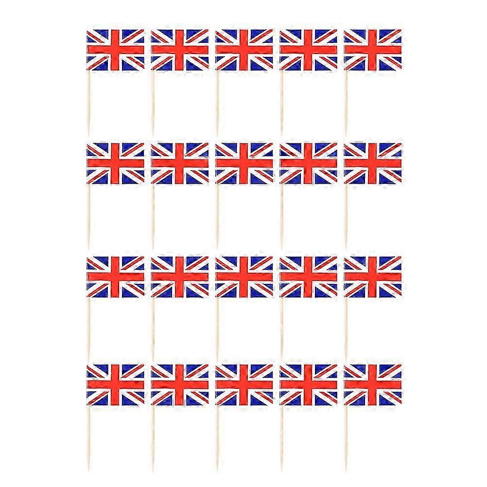 200pcs Toothpick Flags Party Festive Toothpick Flags Cake Decorative Flags Cake Decors