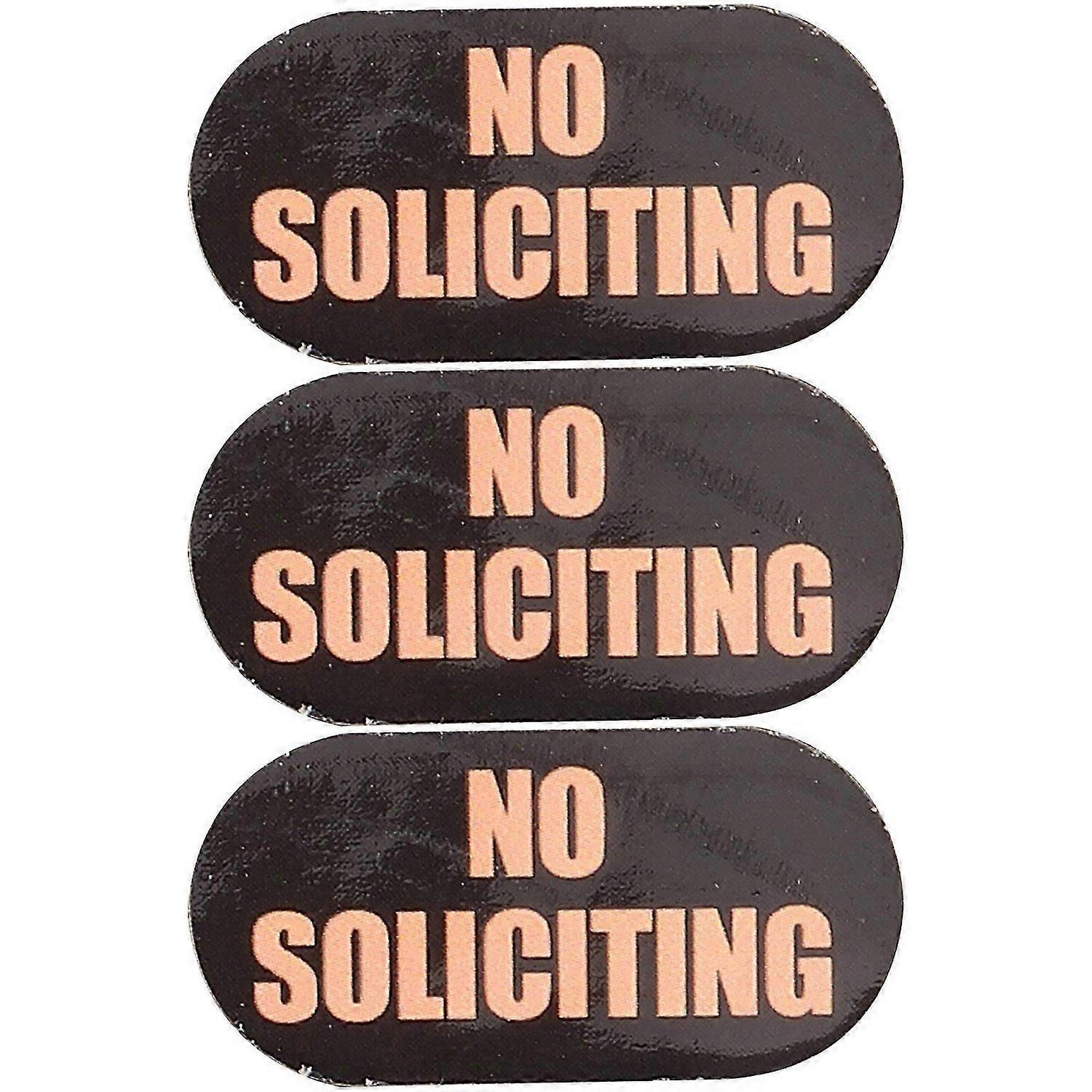 3 Sheets No Soliciting Useful Stickers for Home No Soliciting Stickers No Soliciting Sign for Door