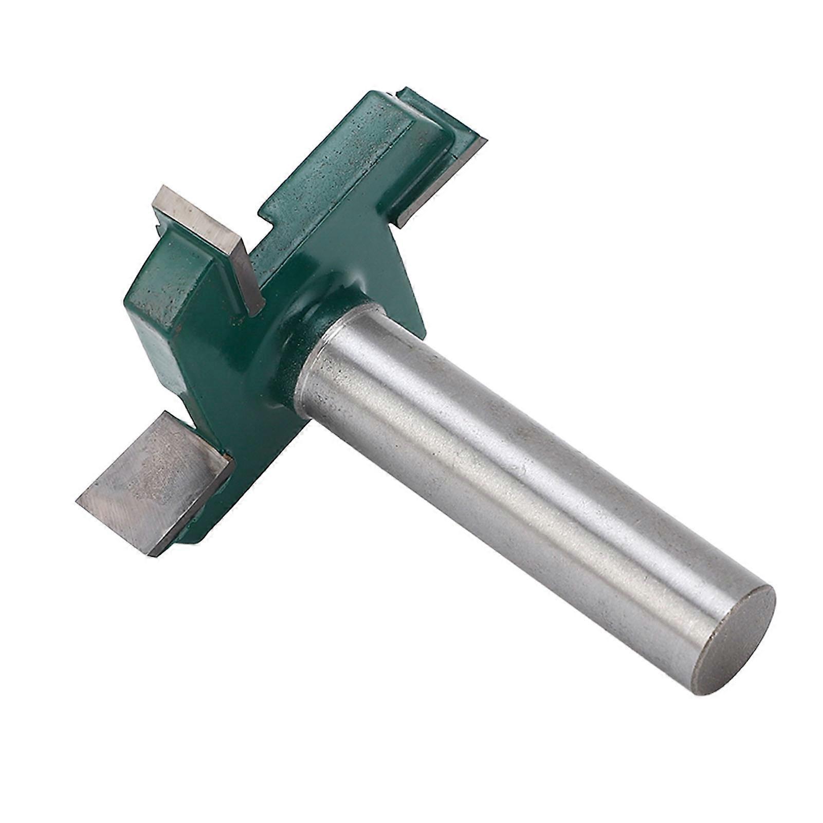 CNC Spoilboard Surfacing Router Bit 4 Flute 12mm Shank 50.8mm Diameter 9.52mm Cutting Height Slab Flattening Router Bit 