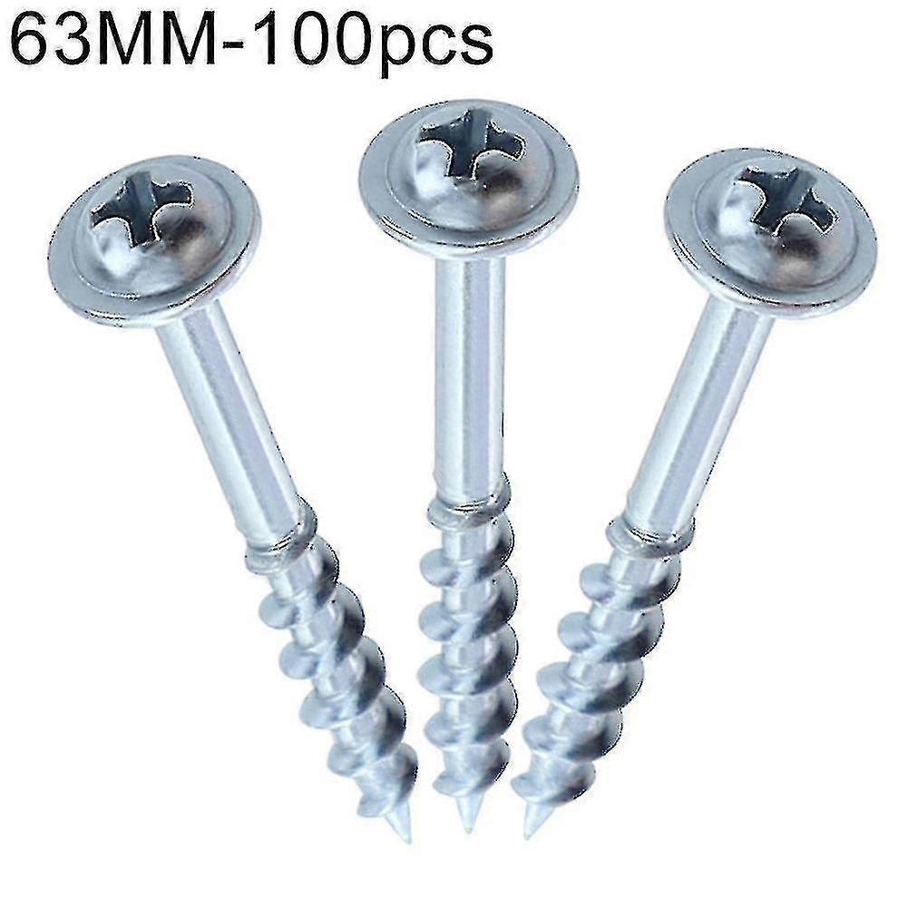 100pcs St4 Self-tapping Screws for Pocket Hole Jig Woodworking