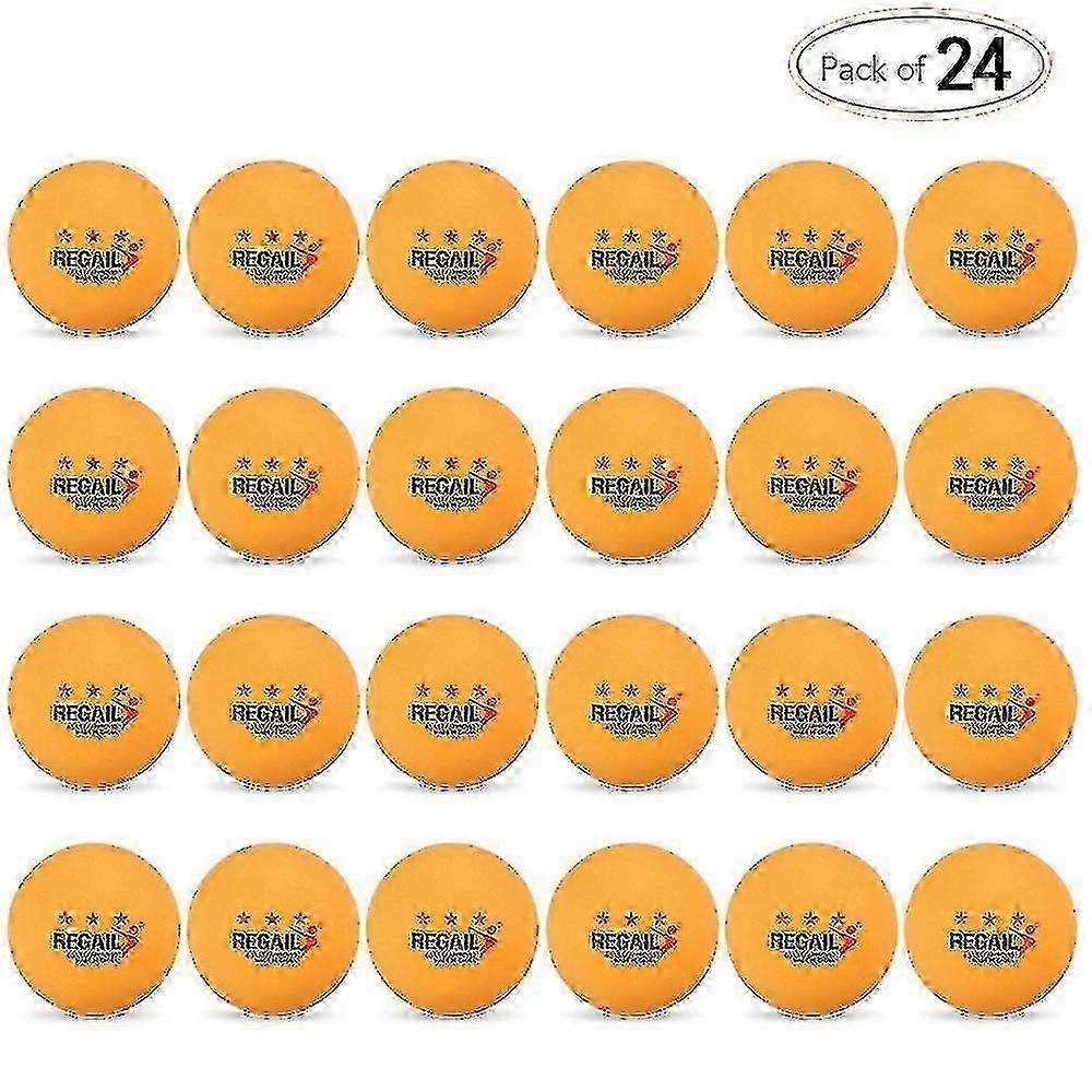 24pcs 3-Star 40mm Ping Pong Balls for Training - Orange