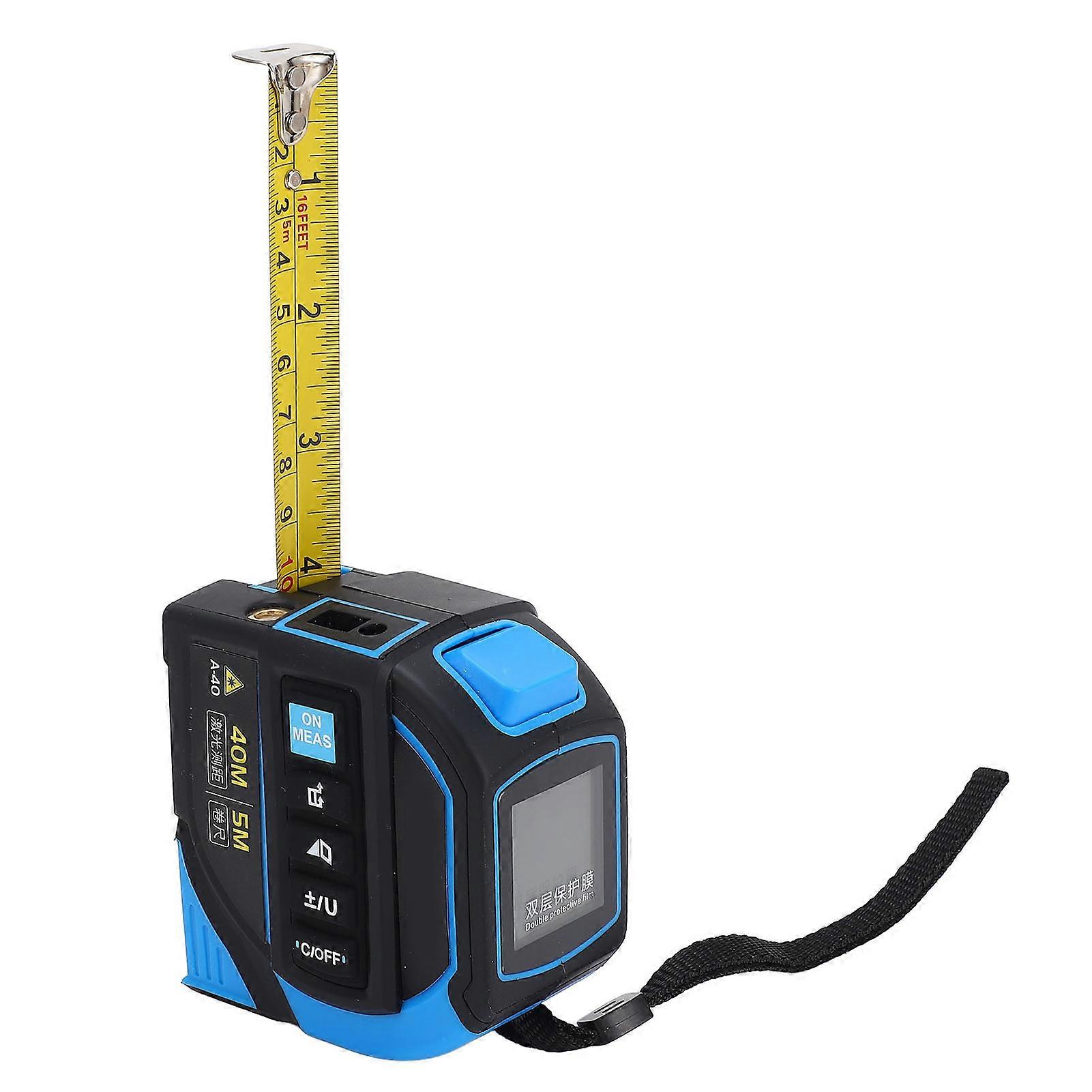 Infrared Digital LCD Display Cross Line Measuring Tape Distance Meter ...