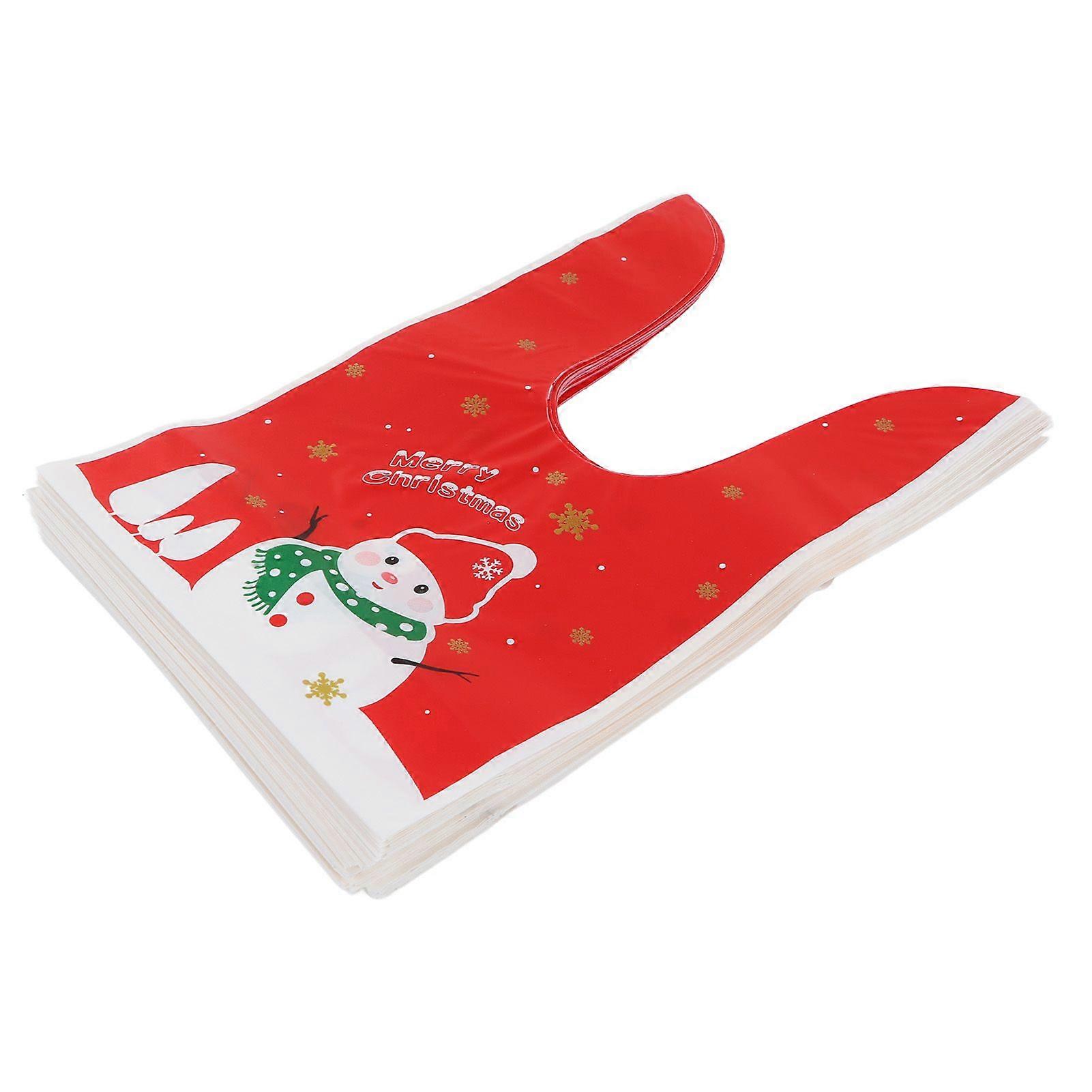 2025 أحدث موديل 100 قطعة حقيبة هدايا عيد الميلاد لطيف الغذاء الصف صديقة للبيئة