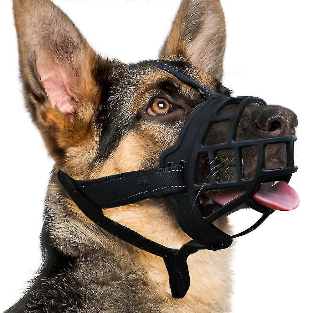 Dog Muzzle, Silicone Basket Muzzle For Small Medium Large Dogs, Soft Cage Muzzle Prevent Biting Chewing, Allow Drinking Panting