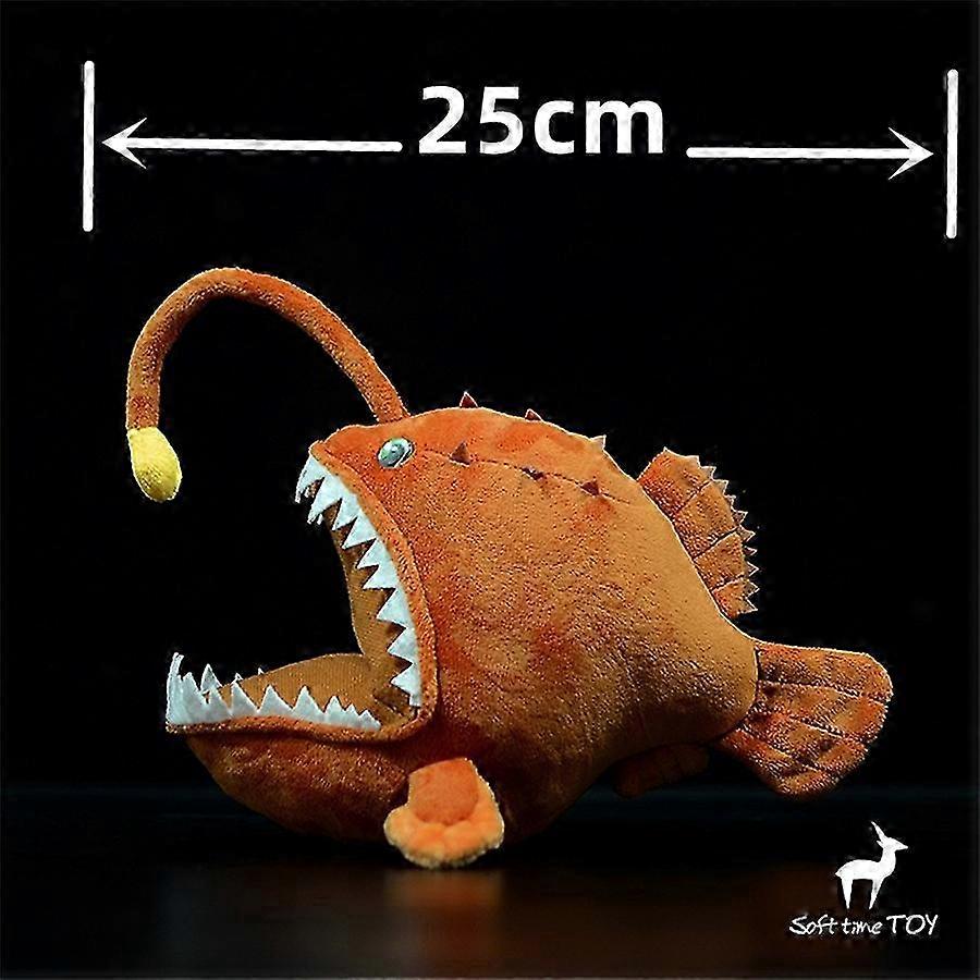 2025 HaKeLai Realistic American Goosefish Plush Toy High Fidelity Anglerfish Plushie Monkfish Peluche Lifelike Stuffed Animals Simulation Toy