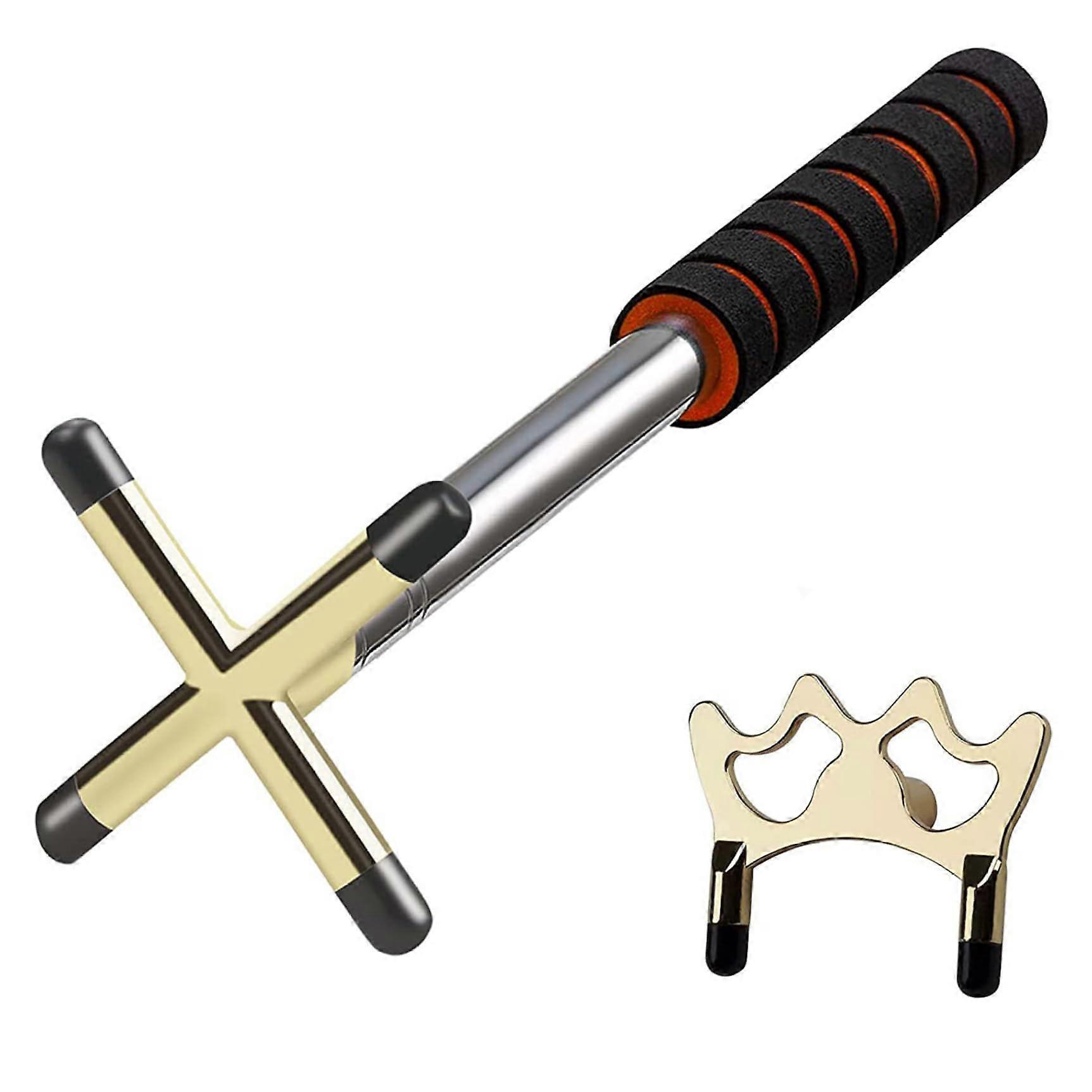 Pool bridge, Extension stainless steel pool bridge stick with brass head, retractable cue for snooker, game, competition, stick, cue