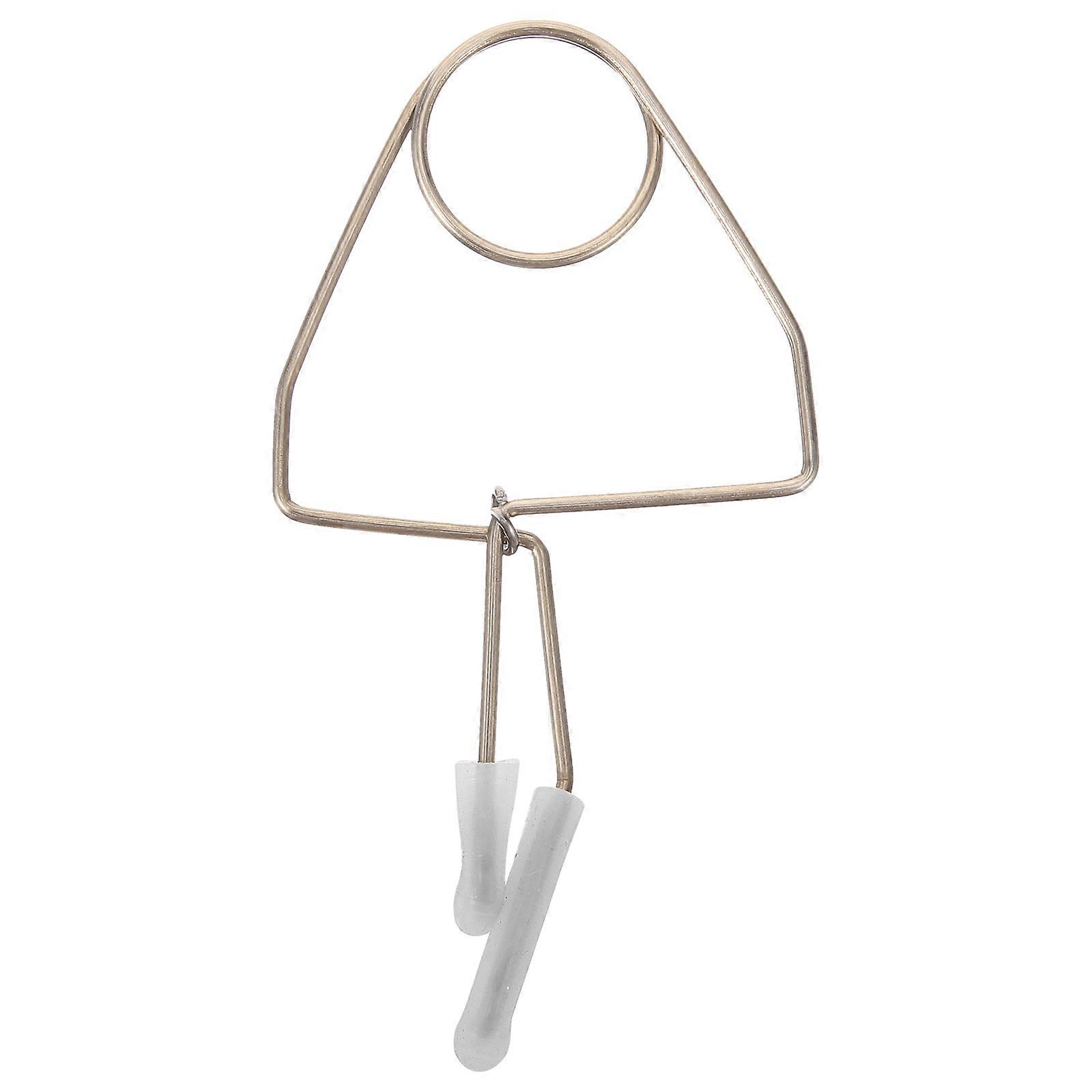 The **Stainless Steel Flute Repair Clip with Soft Cover** is a replacement part designed for the maintenance and repair of wind instruments,
