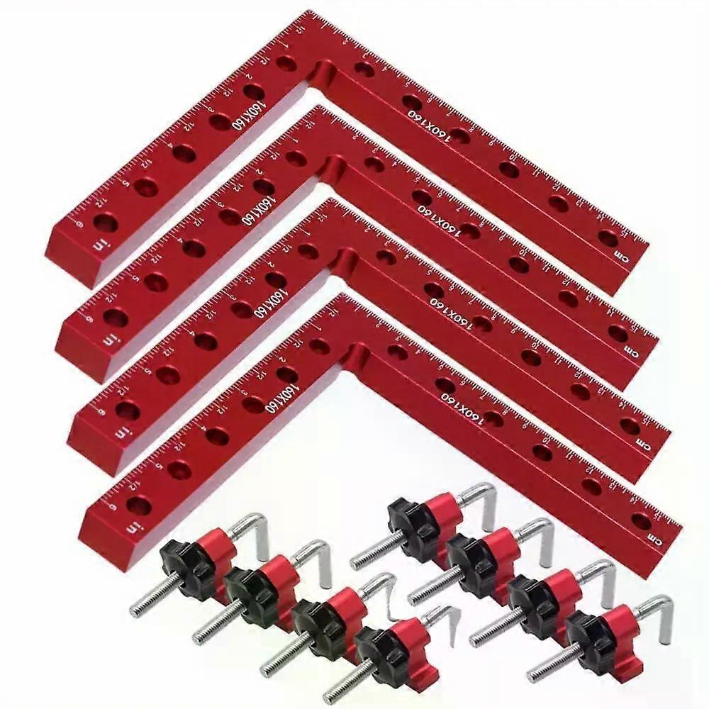 160MM 90 Degree L-Shaped Auxiliary Fixture Splicing Board Positioning Panel Fixed Clip Carpenter s Square Ruler Woodworking Tool