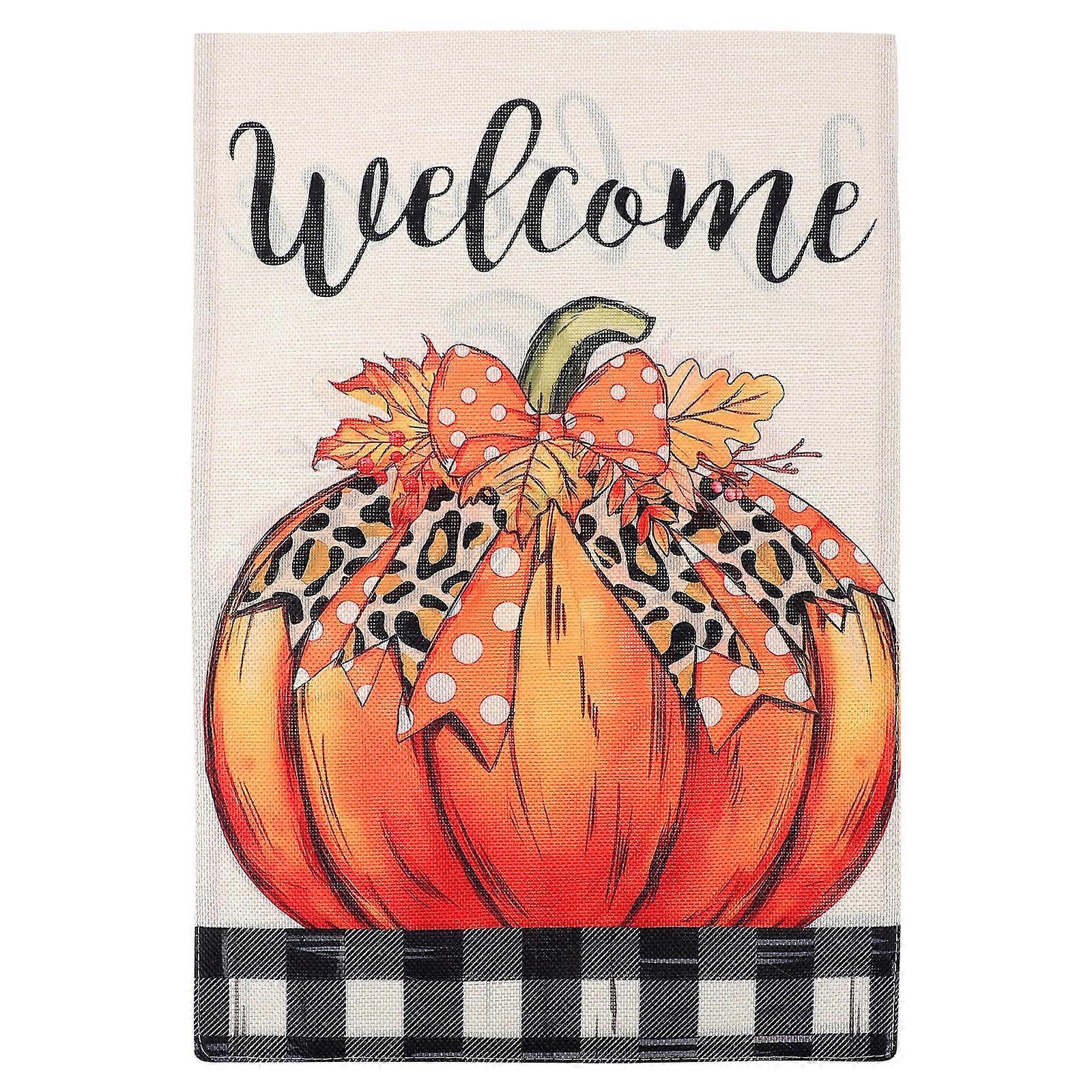 Custom Garden Flag Decorative Double-sided Printing Linen Rectangular 45x30cm 1Set