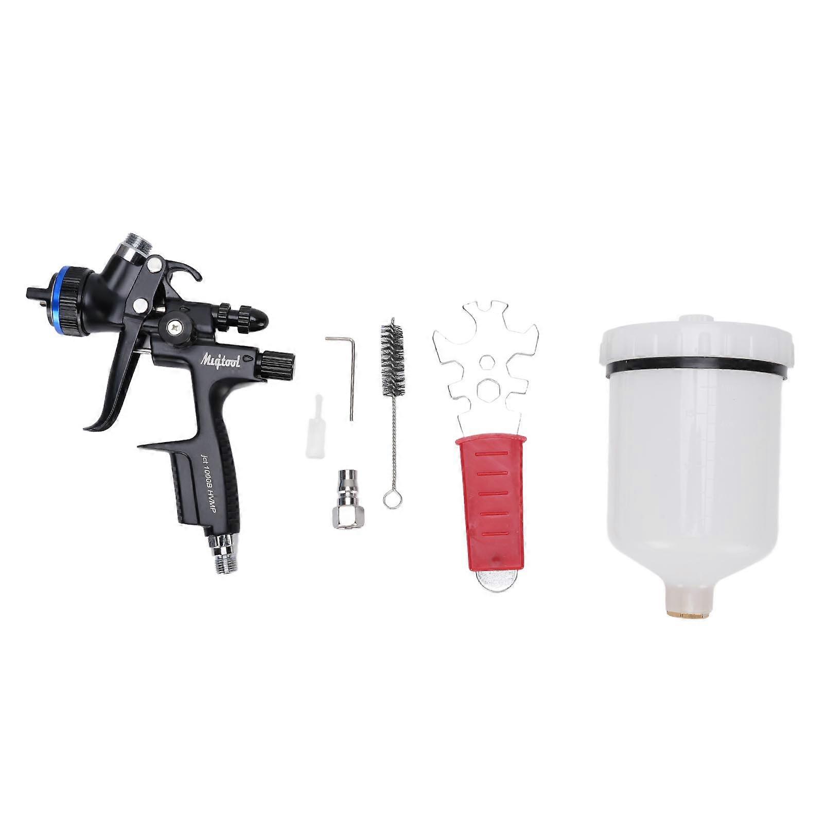 HVLP Spray Tool 4000B 600ml Cup 1.3mm Nozzle Air Paint Sprayer Tool Kit with Cleaning Brush for Furniture Walls Door
