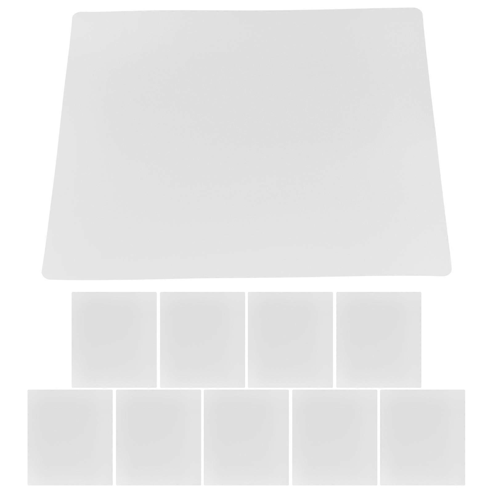 Transparent PVC Drawing Templates 10pcs Clear Tracing Mats for Pens, Lightweight Portable Design, Compatible with All Ink Pens for Detailed Art