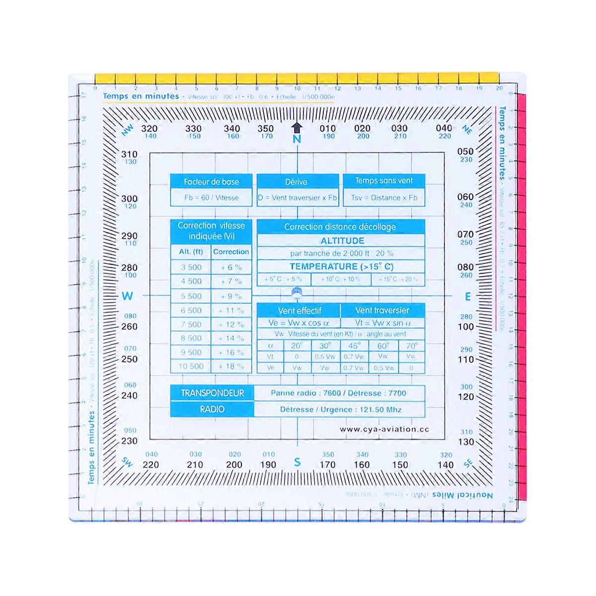 Versatile Drawing Tool Vector Ruler Square Flight Calculator Hobbyists Carpentry 14x14.5x0.3cm Vector Learning Aid 1Set